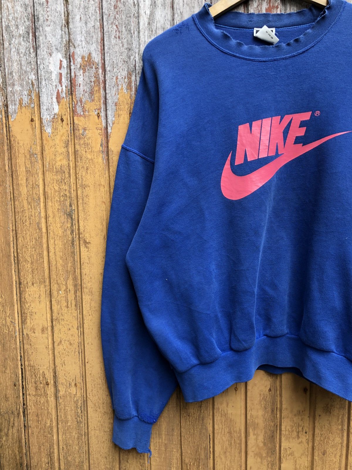 Nike × Vintage Nike Vintage Crewneck trashed Size US L / EU 52-54 / 3 - 2 Thumbnail