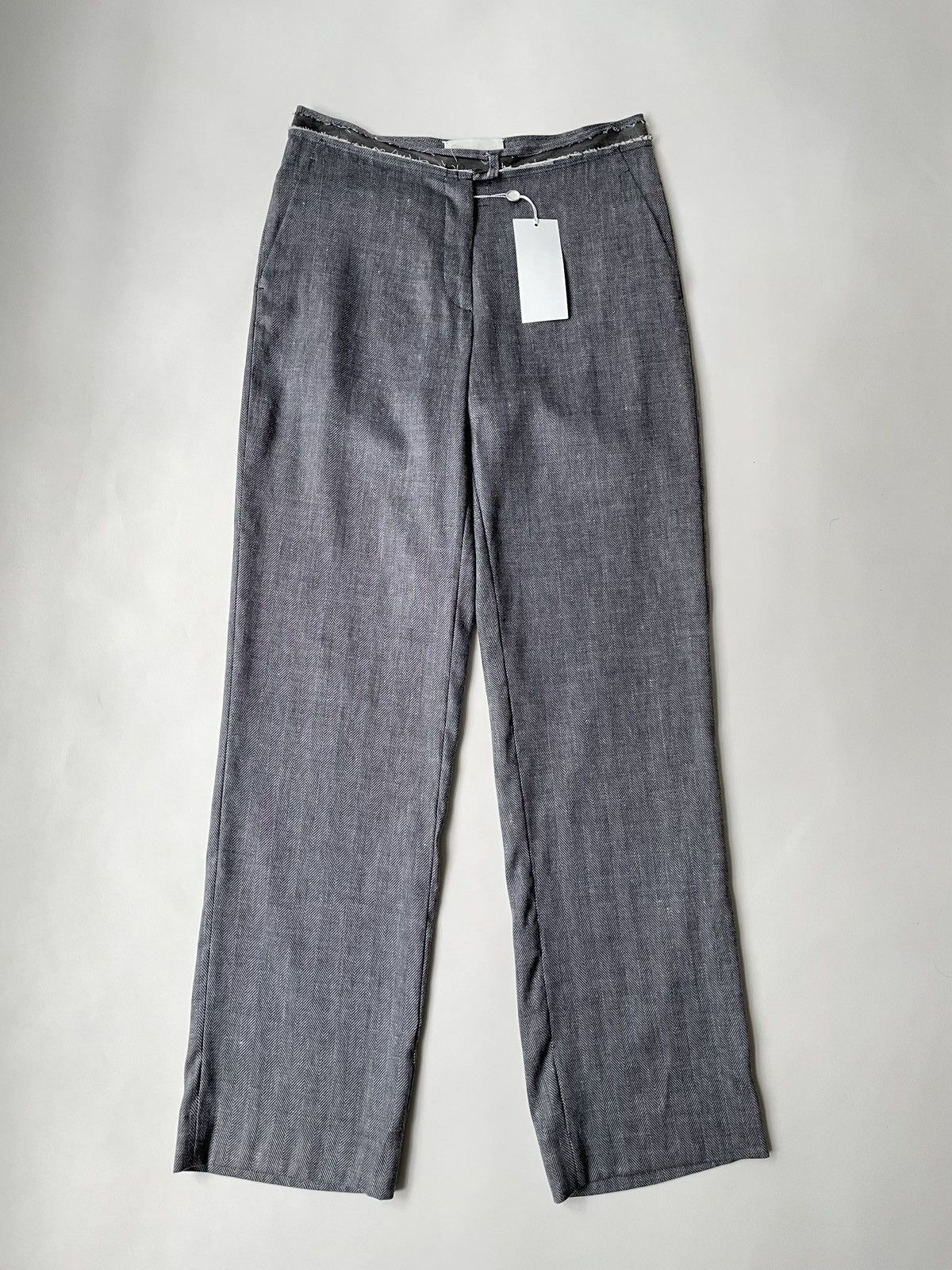 Maison Margiela S/S 05 Cut Out Waist Band Trousers Size 28" / US 6 / IT 42 - 1 Thumbnail