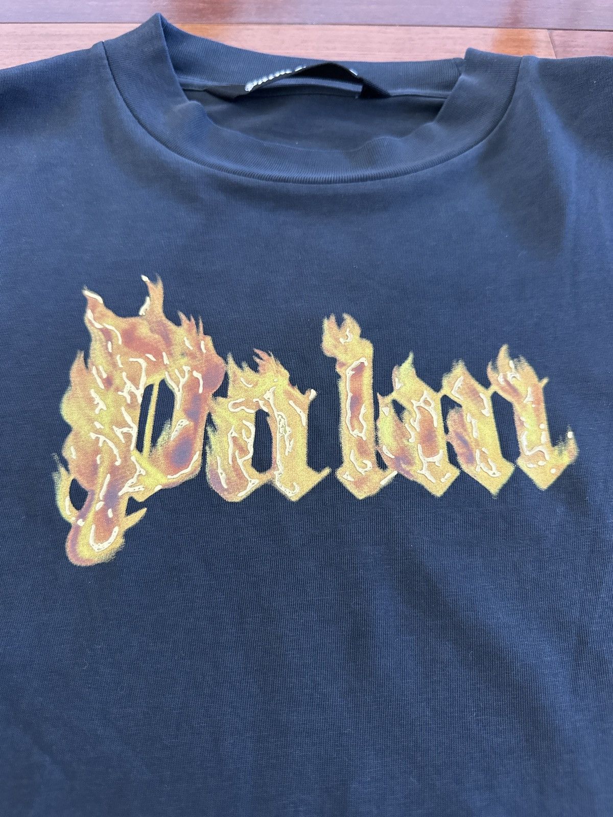Palm Angels Palm Angels Burning Logo Tee Size US L / EU 52-54 / 3 - 3 Thumbnail