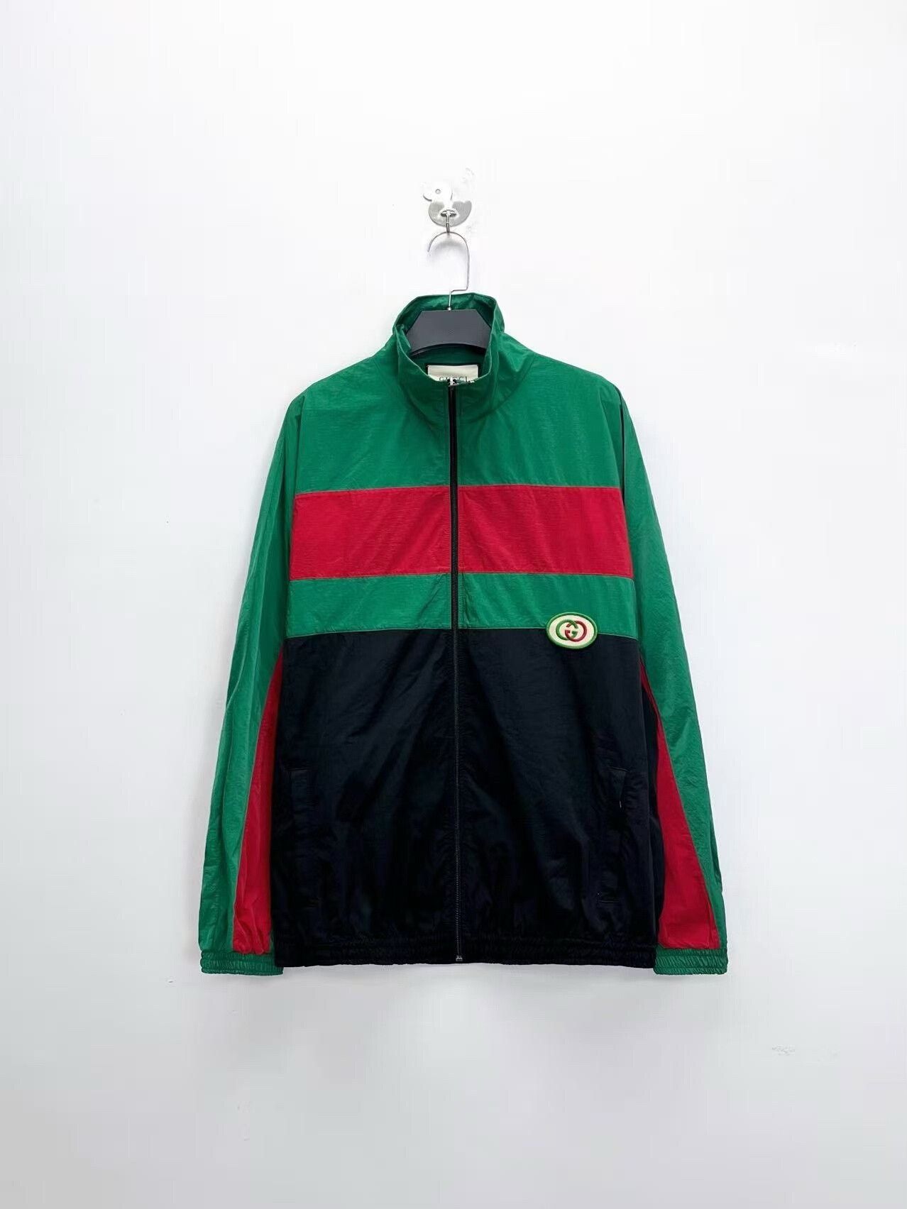 Gucci gucci green red zip jacket with logo Size US XL / EU 56 / 4 - 1 Thumbnail