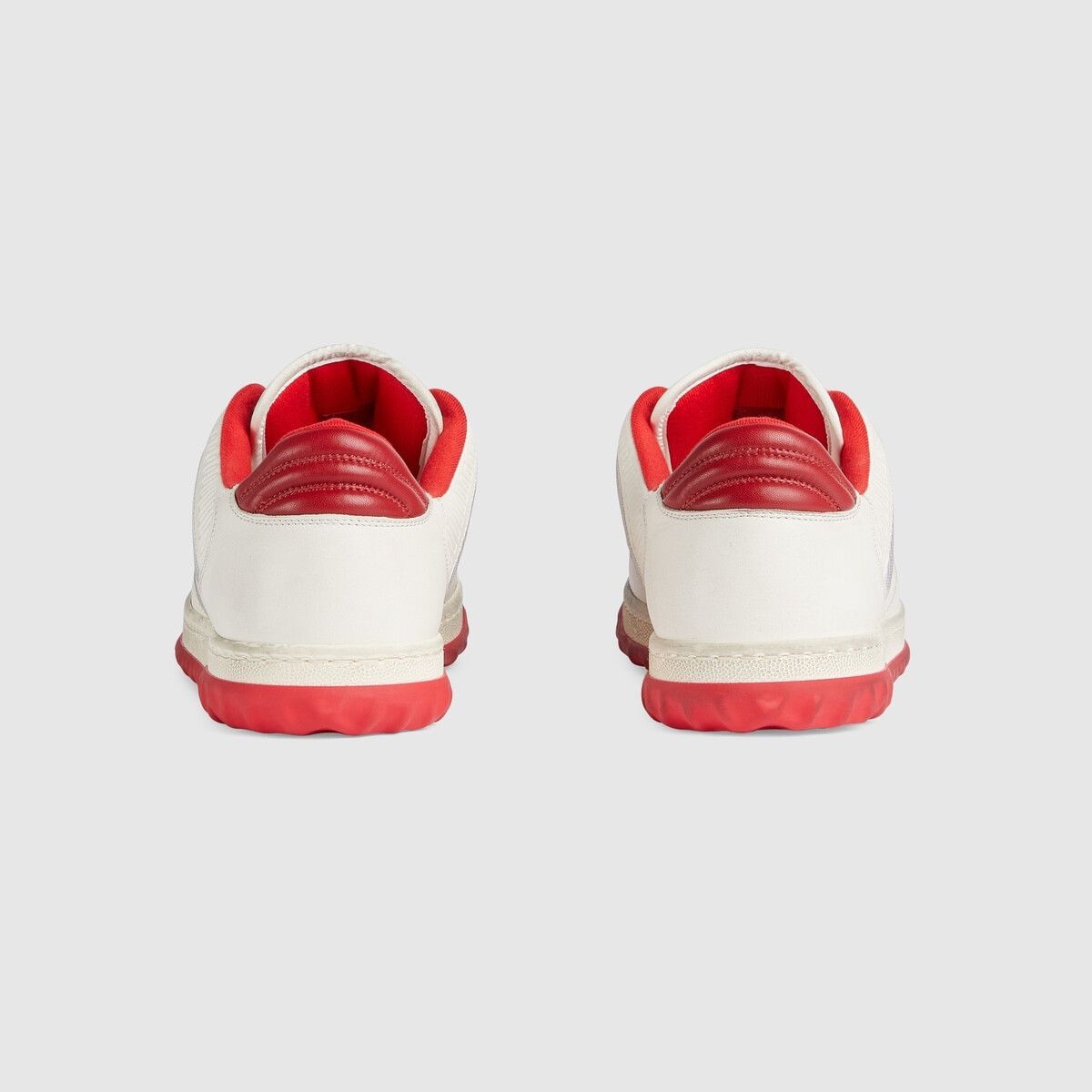 Gucci o1s1wg110125 MAC80 Low-Top Sneakers in White/Red Size US 12 / EU 45 - 4 Thumbnail