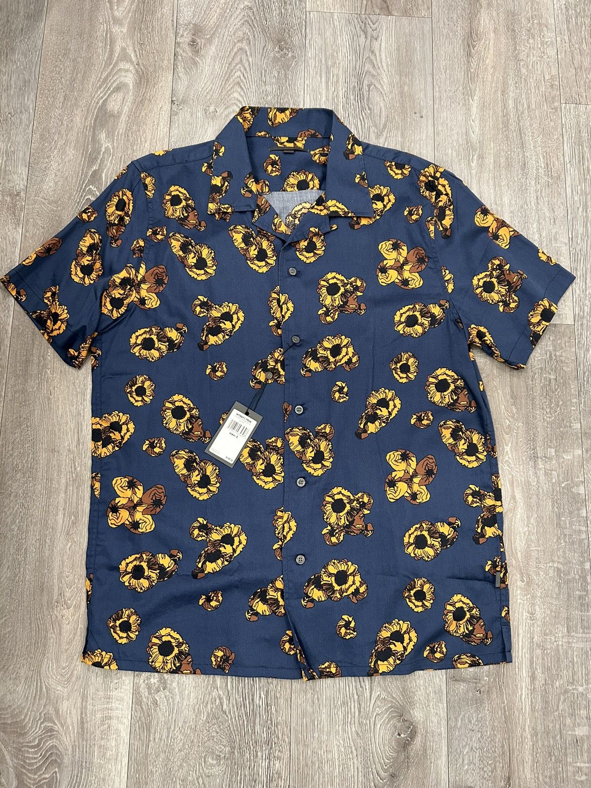 John Varvatos Floral Danny Camp button up Shirt Size US L / EU 52-54 / 3 - 3 Thumbnail