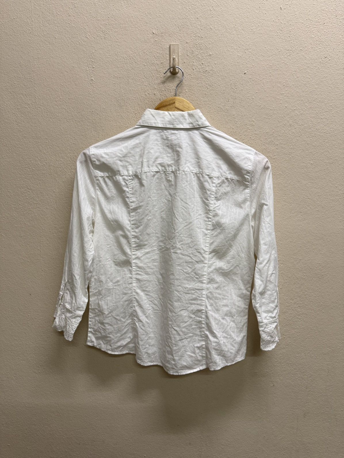 Burberry Burberry London White Broderie Anglaise Embroidered Shirt Size S / US 4 / IT 40 - 22 Thumbnail