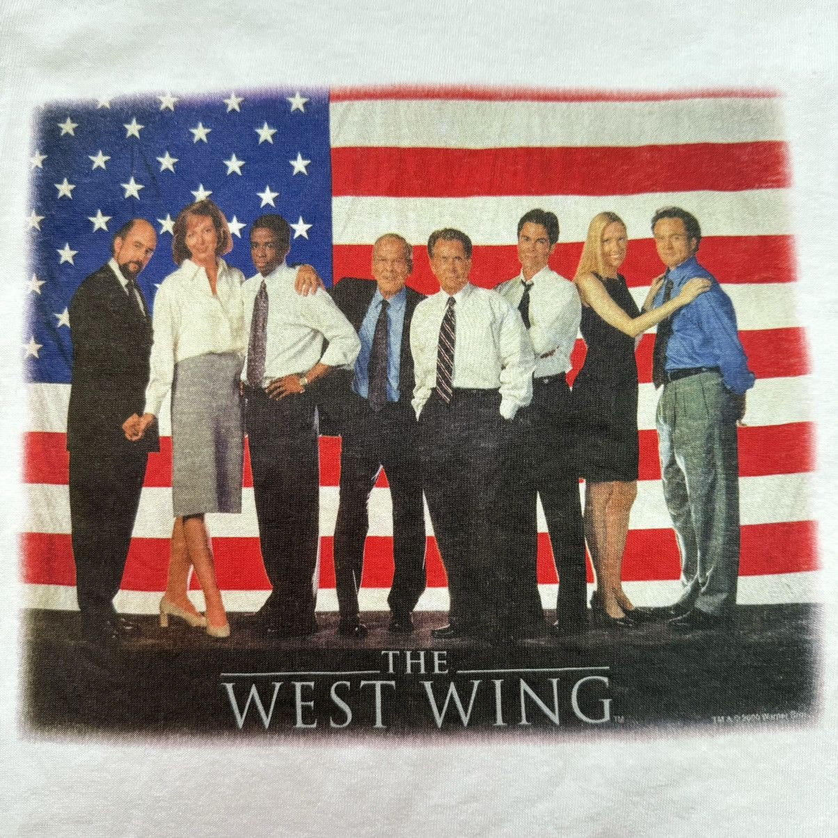 Vintage Vintage 2000s NBC The West Wing Ringer Shirt Size US M / EU 48-50 / 2 - 4 Thumbnail