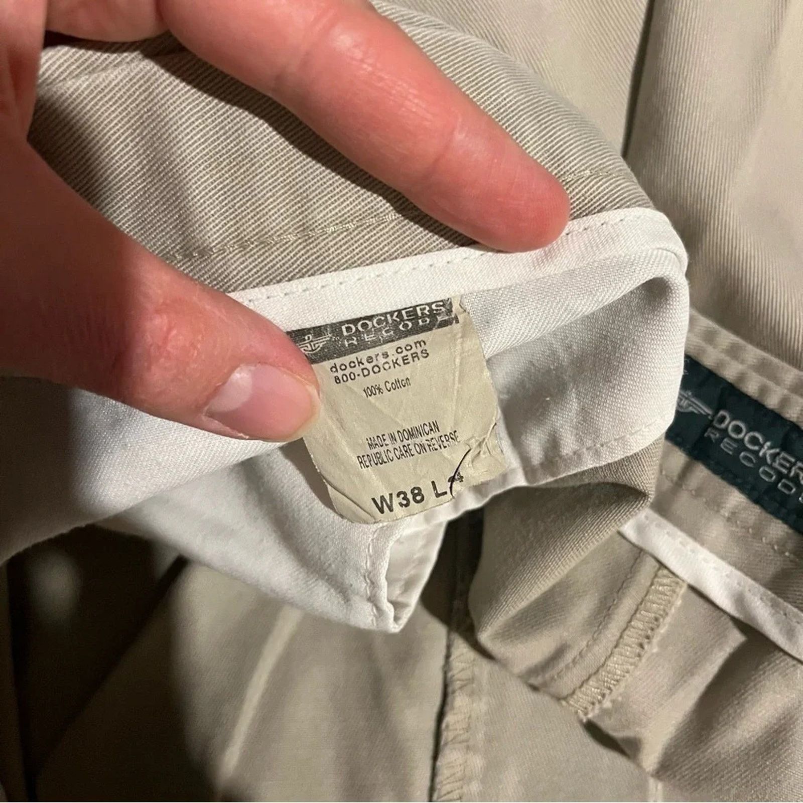 Dockers Dockers Recode Khaki Pleated Cotton Chinos 38x34 Office Size US 38 / EU 54 - 6 Thumbnail