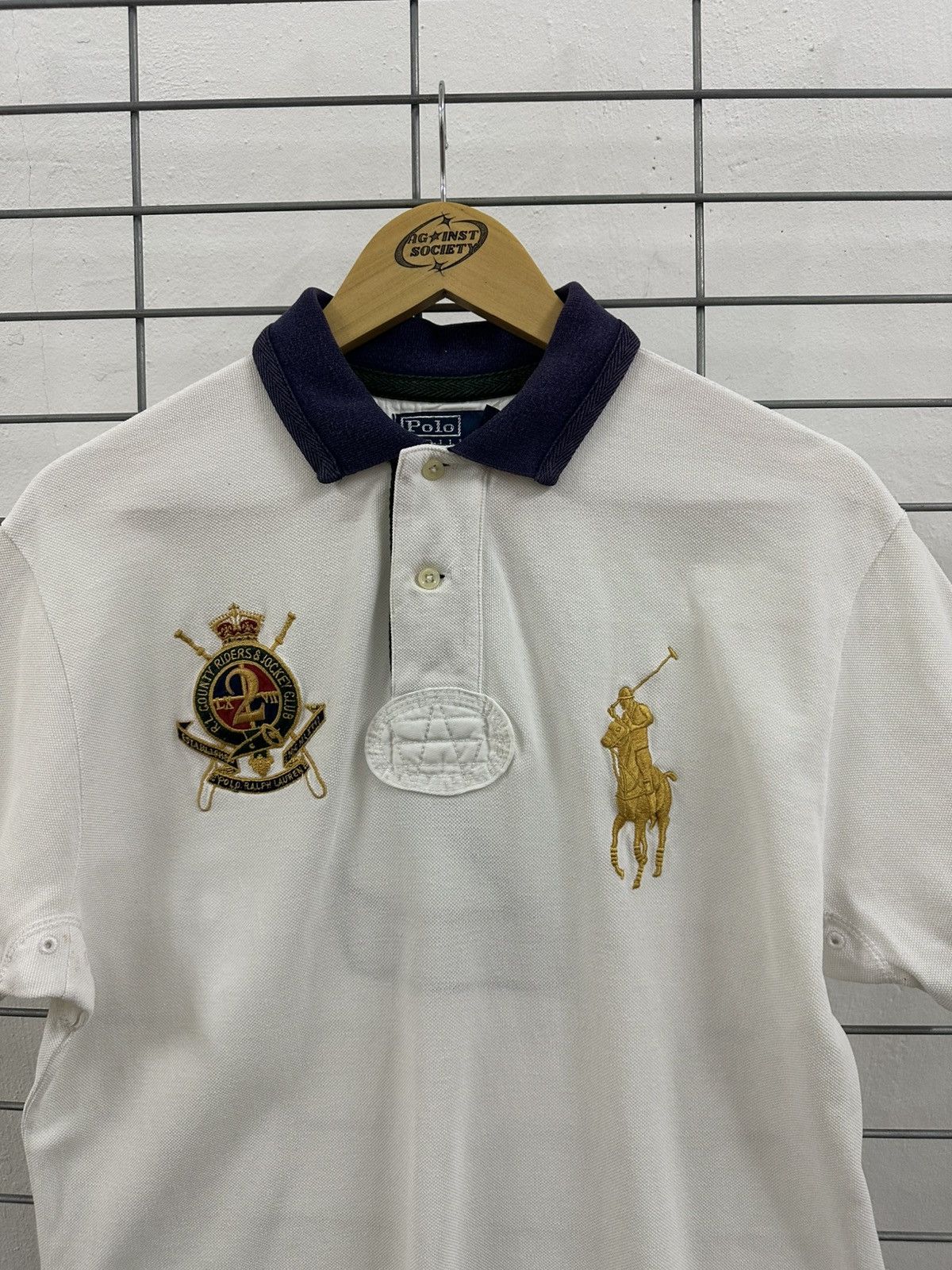 Polo Ralph Lauren Rare Vintage Polo Ralph Lauren Big Logo Number 2 Polo Shirt Size US M / EU 48-50 / 2 - 4 Thumbnail