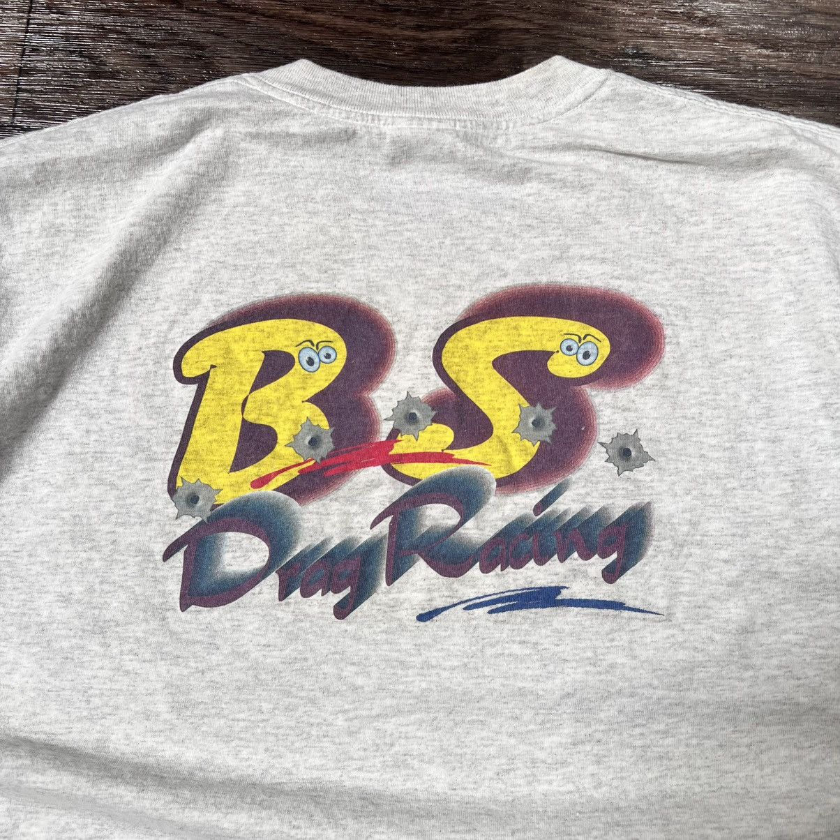 Gilded Age Vintage 2000s B.S Drag racing grime tshirt Size US L / EU 52-54 / 3 - 6 Thumbnail