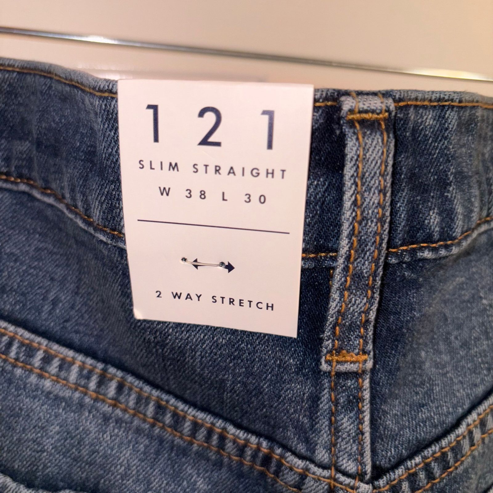 Lucky Brand Lucky Brand Men’s 121 Slim Straight Jeans W38 L30 Stretch Size US 38 / EU 54 - 4 Thumbnail