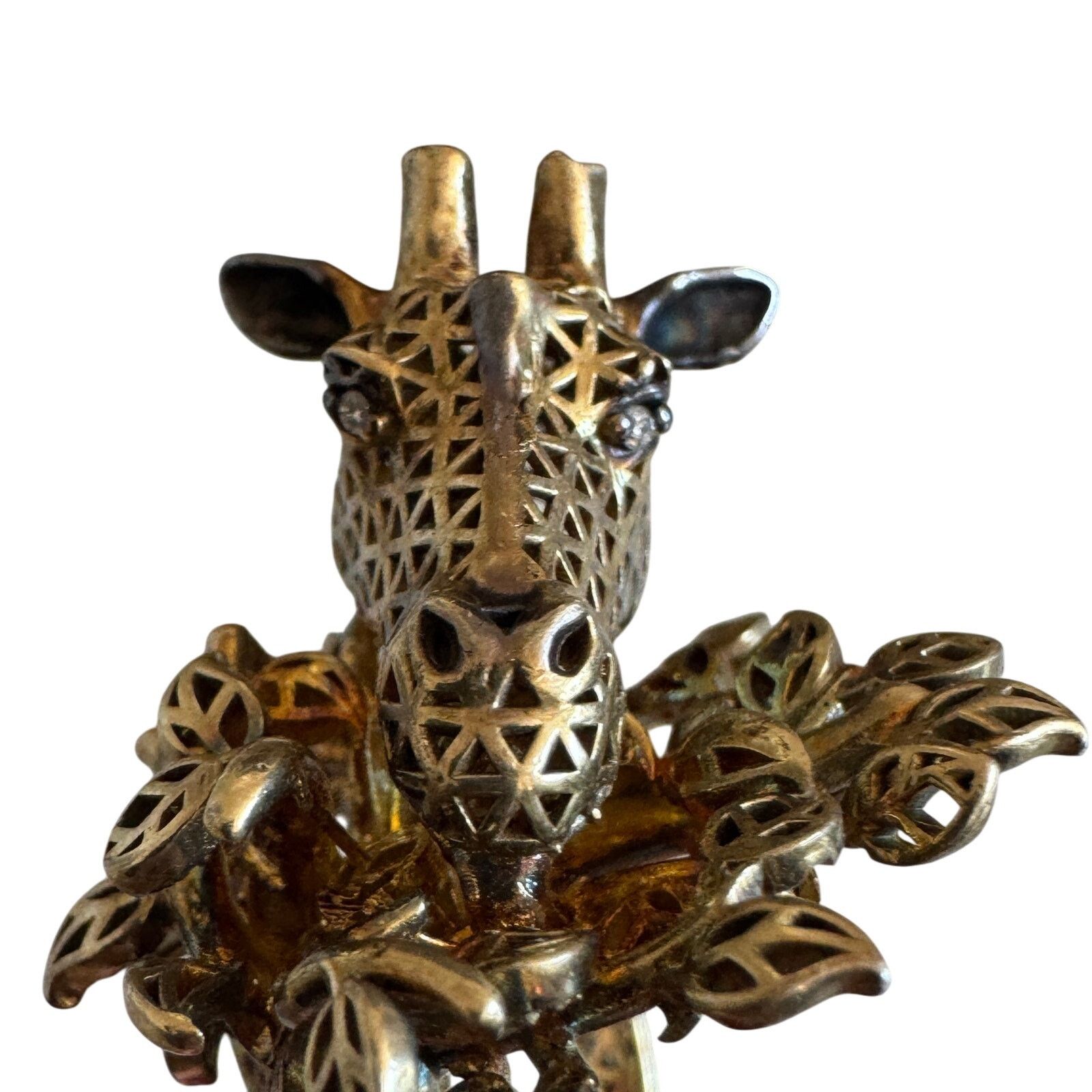 Other Gold Plated Crystal Giraffe Cocktail Ring Size ONE SIZE - 4 Thumbnail
