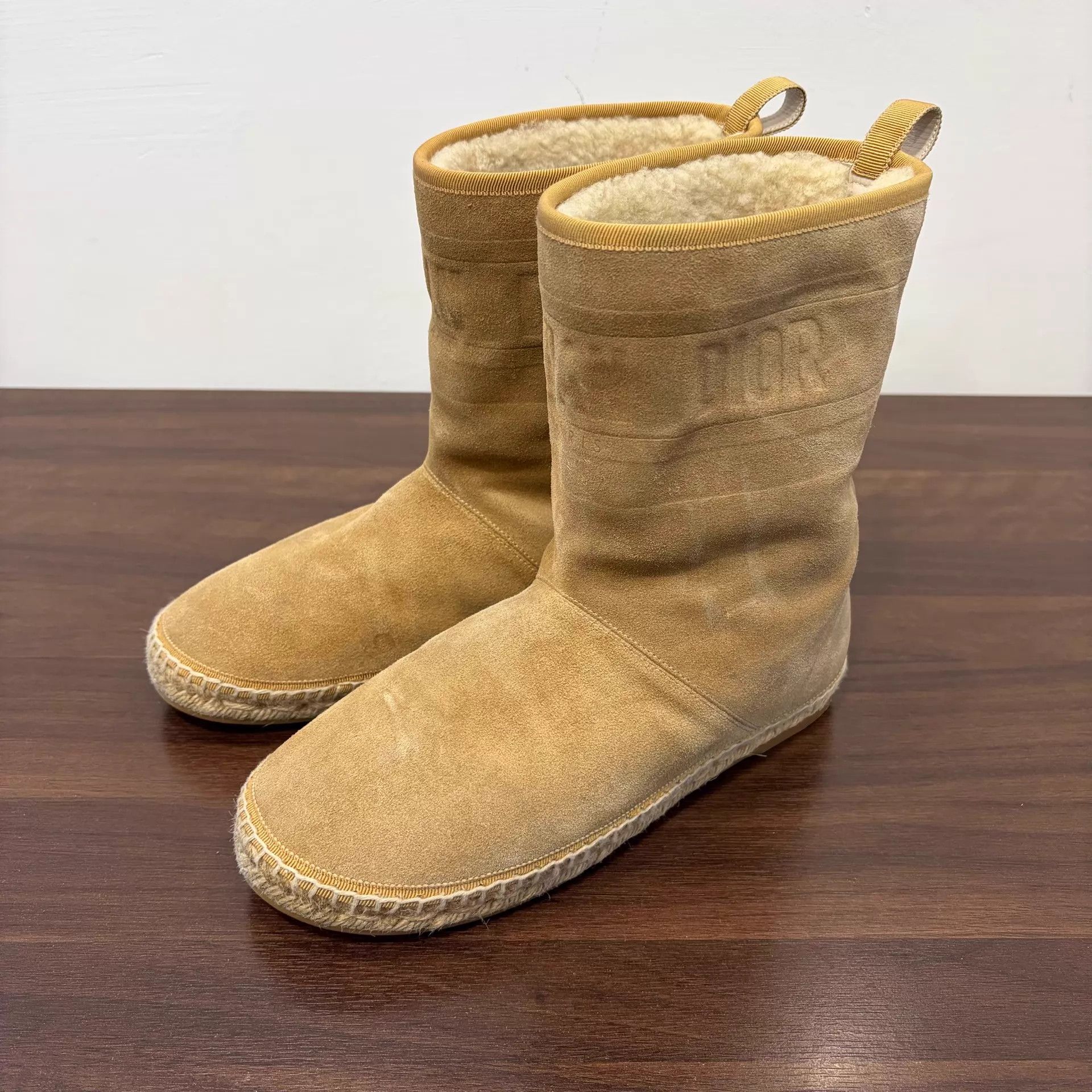 Dior Dior Women's Suede & Straw Booties 39 Size US 8.5 / IT 38.5 - 1 Thumbnail