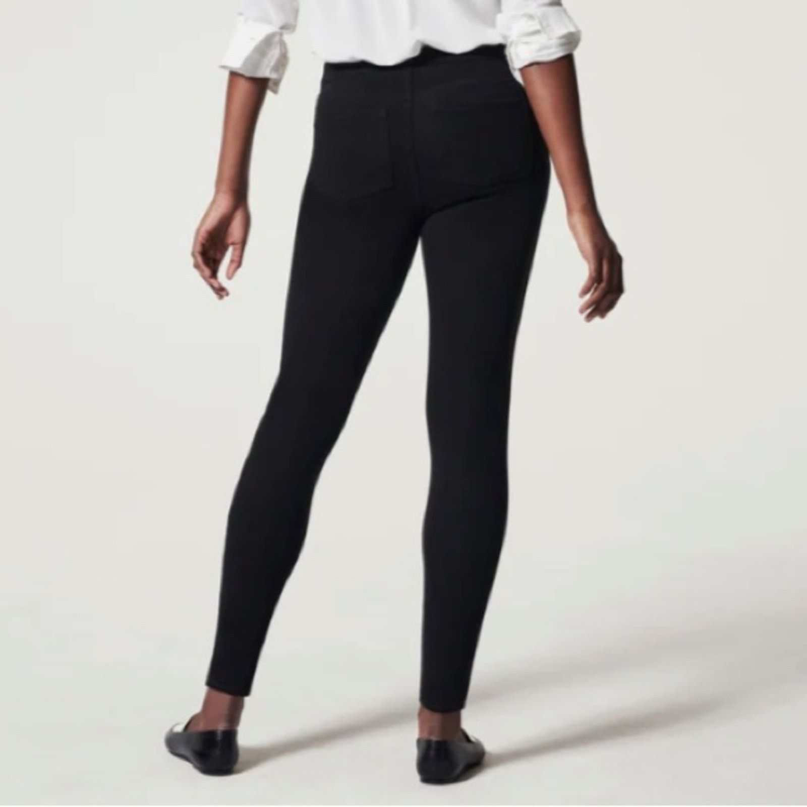 Spanx Spanx $100 Jean-ish Ankle Leggings BLK XL EUC Size 32" / US 10 / IT 46 - 6 Thumbnail