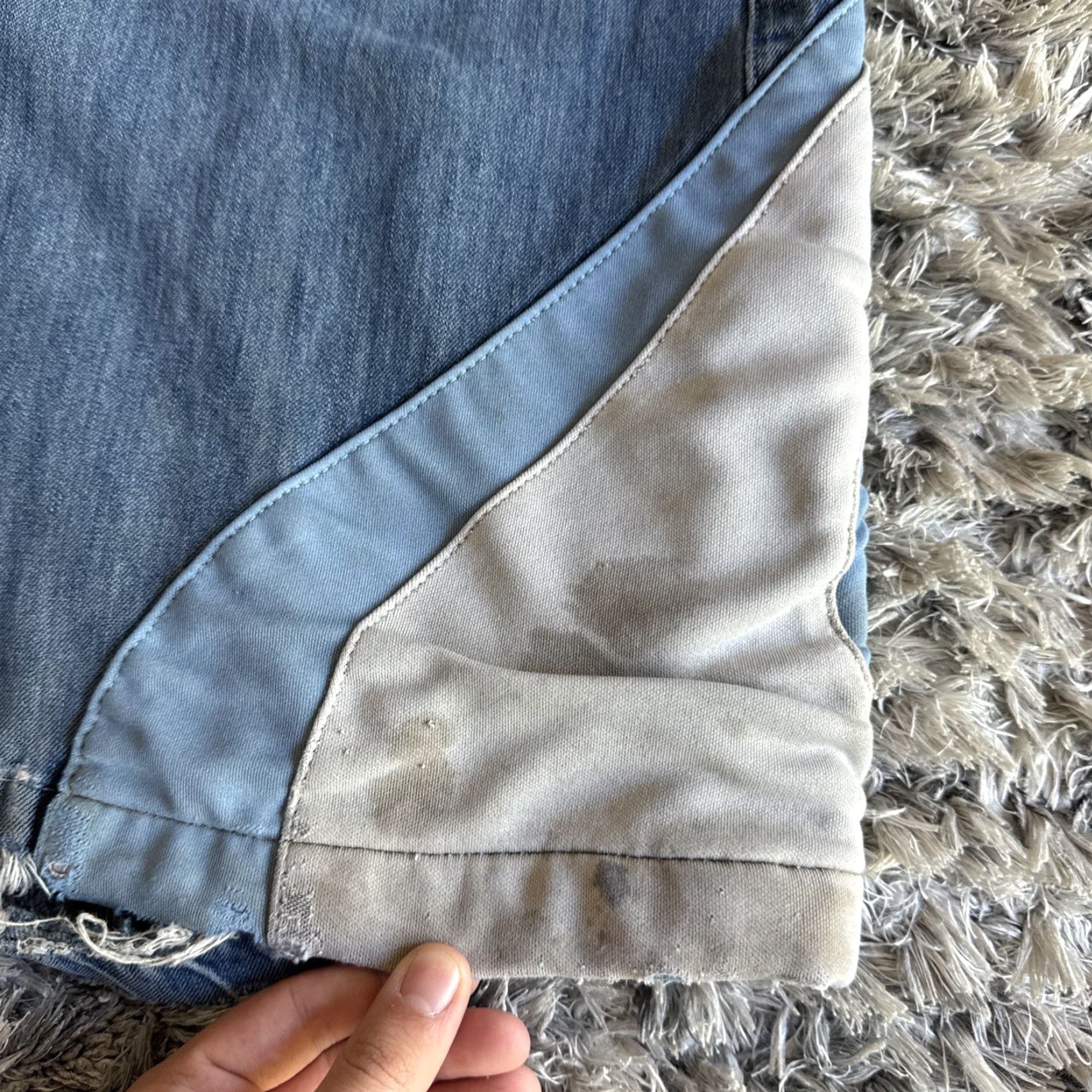 JNCO VINTAGE JNCO Jeans Hypnotix Baggy Blue & White Denim 29x27 Size 9 Womens Size 30" / US 8 / IT 44 - 3 Thumbnail