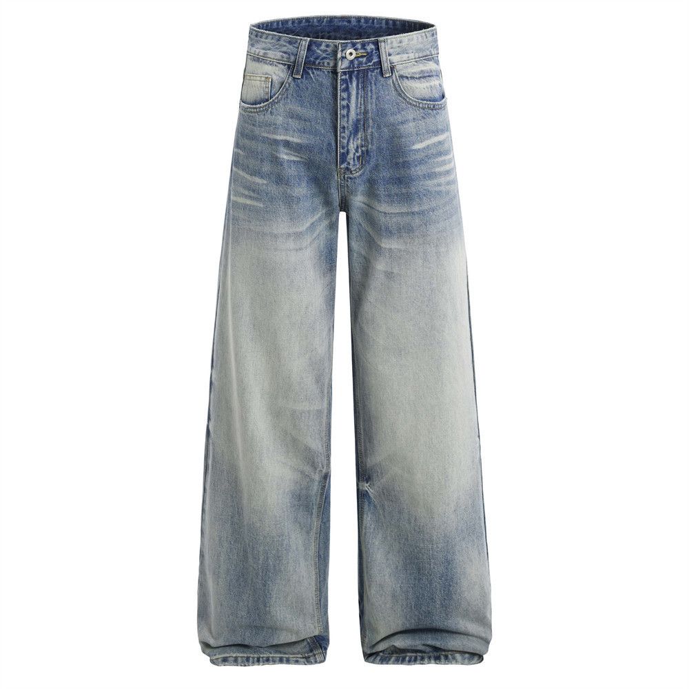 Japanese Brand × Vintage Men's American punk distressed washed gradient jeans Size US 32 / EU 48 - 1 Thumbnail