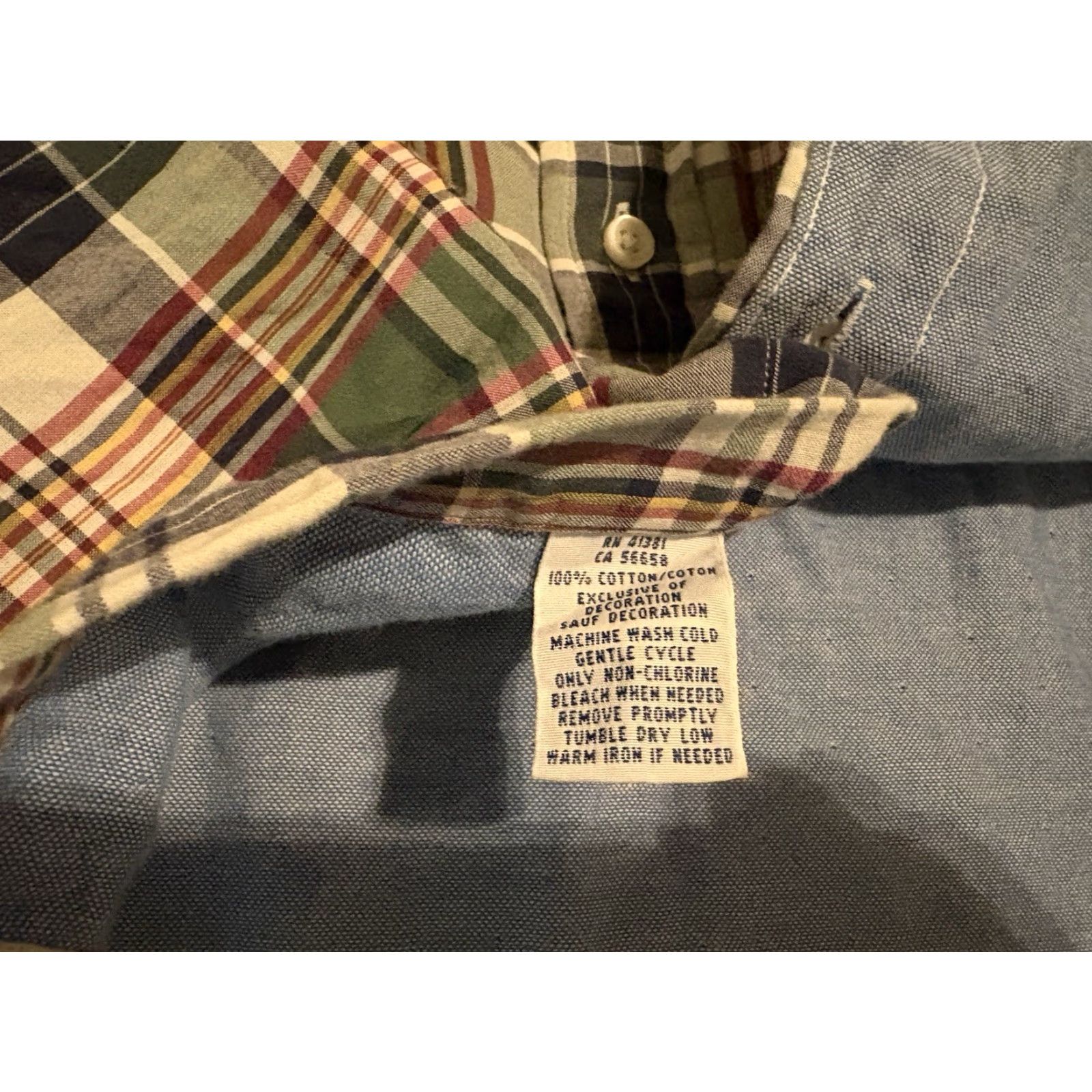 Polo Ralph Lauren VINTAGE Polo Ralph Lauren Long Sleeve Plaid Button-Up Pony Shirt Mens 4XB 4XL Size US XXL / EU 58 / 5 - 4 Thumbnail