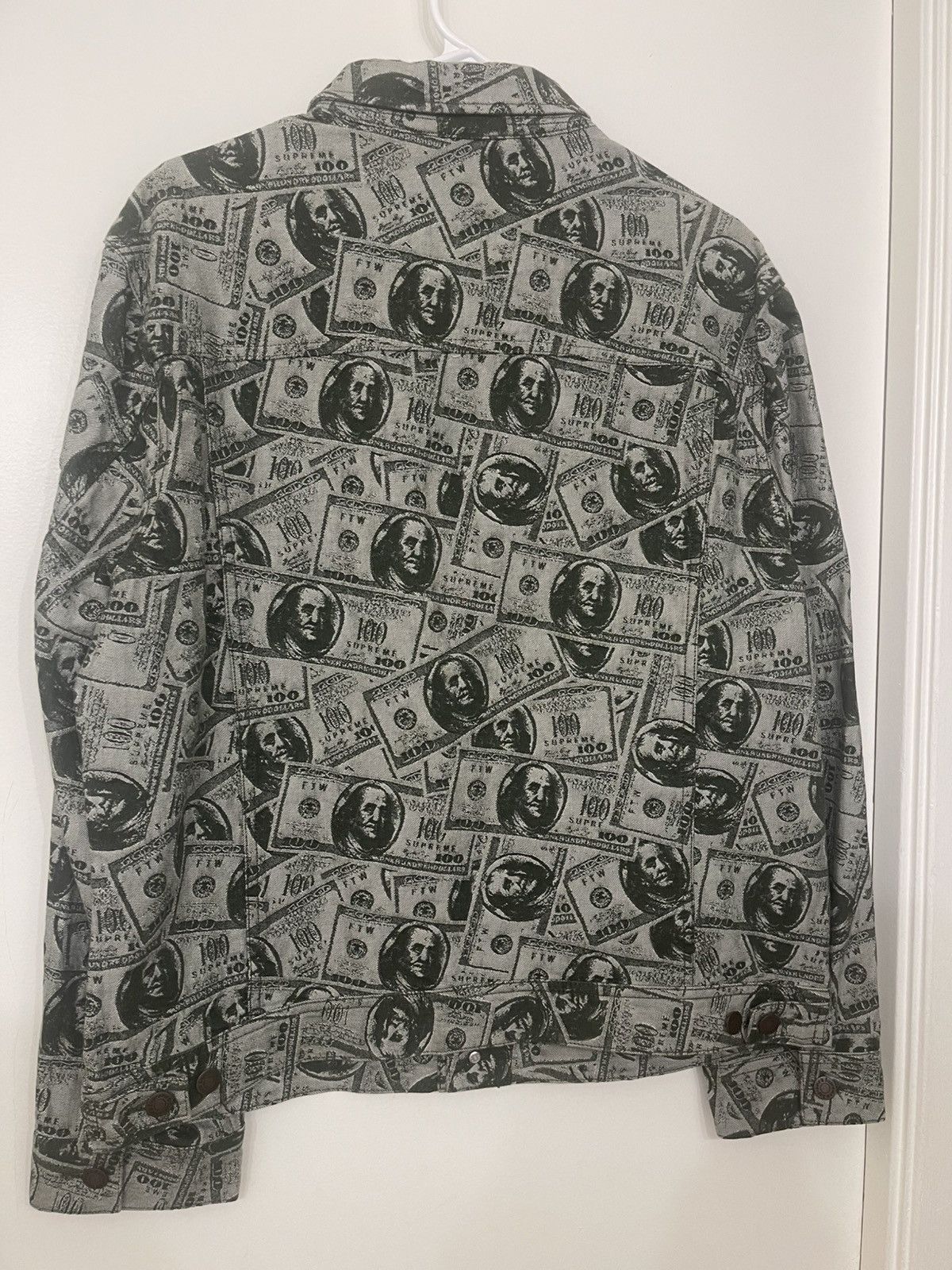 Supreme SUPREME 100 DOLLAR DENIM JACKET LARGE FLAWLESS Size US L / EU 52-54 / 3 - 2 Thumbnail