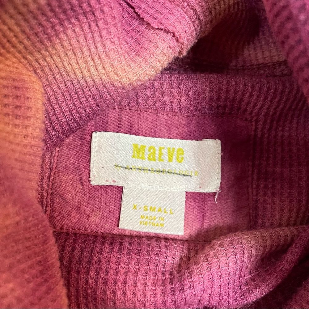 Anthropologie Anthropologie Maeve Tie Dye Thermal Cowl Neck Size XS Size XS / US 0-2 / IT 36-38 - 7 Thumbnail