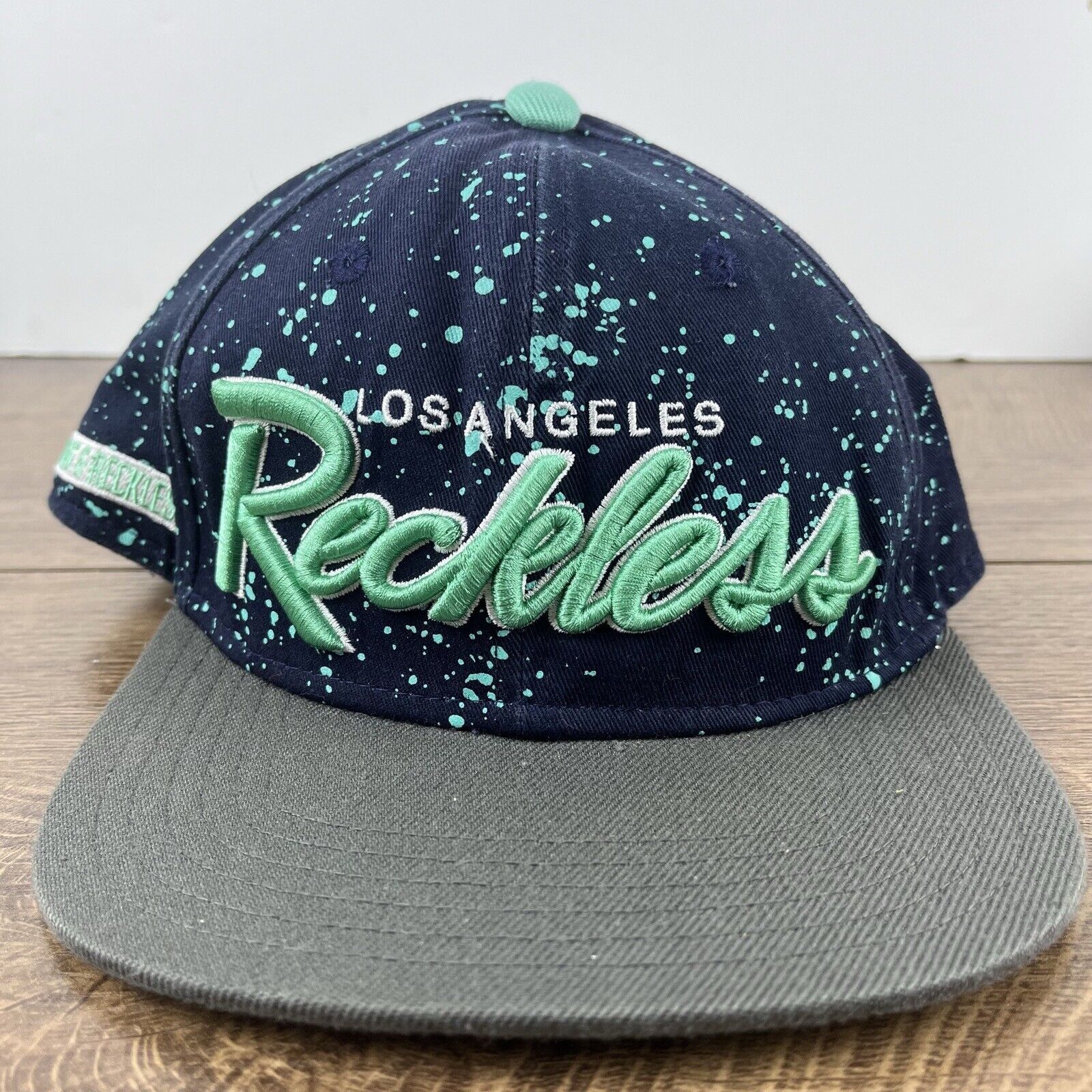 Other Los Angeles Reckless Hat LA Snapback Hat Blue Adjustable Hat Size ONE SIZE - 4 Thumbnail