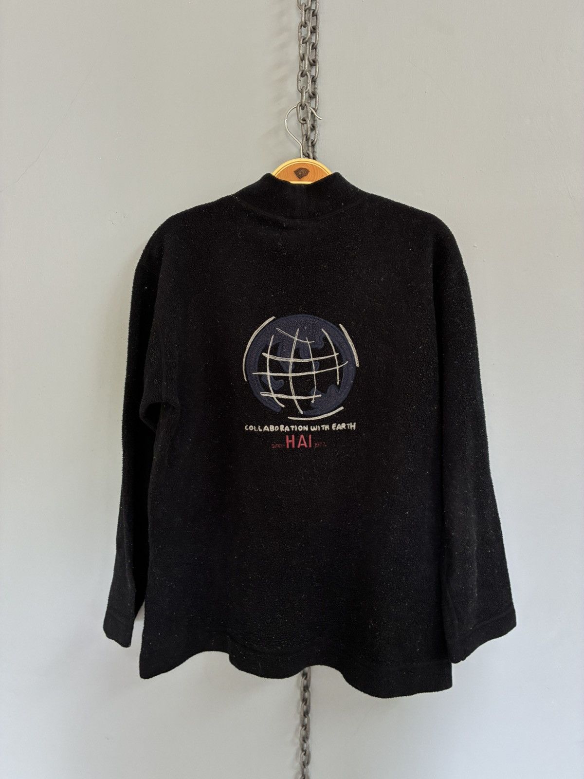 Hai Sporting Gear Vintage Sporting Gear Hai X Earth fleece pullover sweatshirt Size US L / EU 52-54 / 3 - 2 Thumbnail