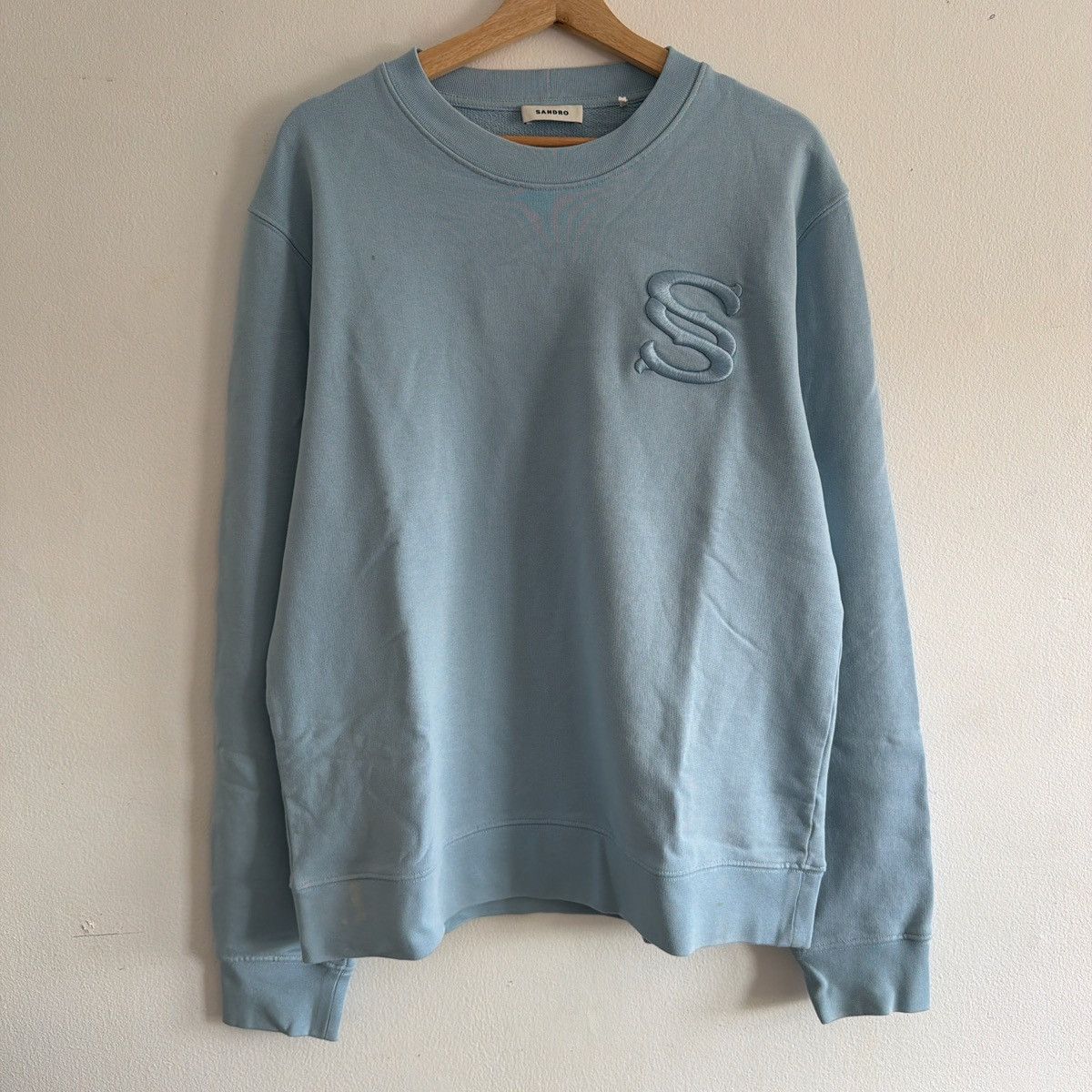 Sandro Sandro paris blue logo crewneck Size US M / EU 48-50 / 2 - 1 Thumbnail