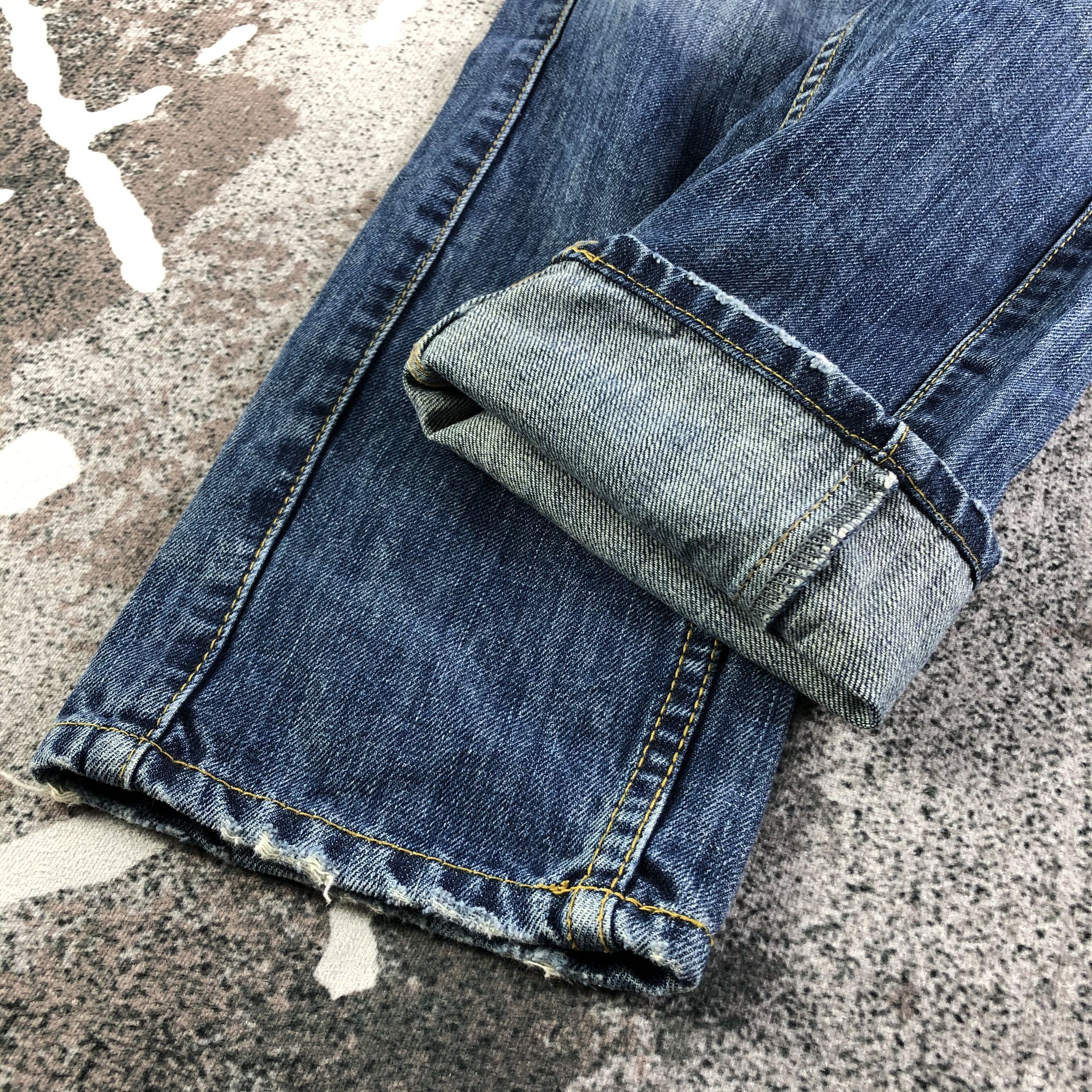 Japanese Brand Lucky Store Distressed Double Waist Jeans KJ1974 Size US 28 / EU 44 - 7 Thumbnail