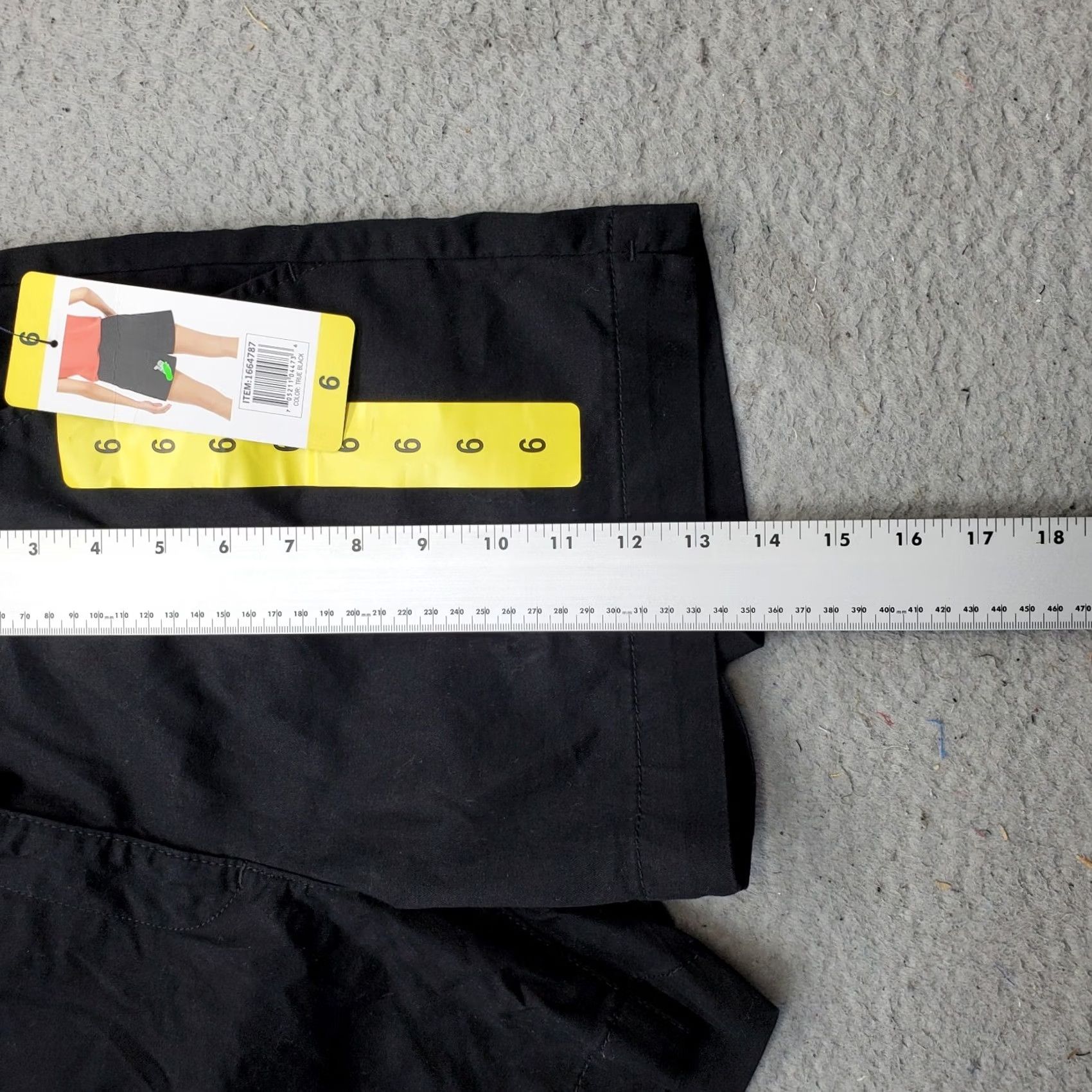 Nautica Nautica Women Chino Shorts 6 Black Twill Mid Rise Slash Pocket Stretch Size 28" / US 6 / IT 42 - 3 Thumbnail