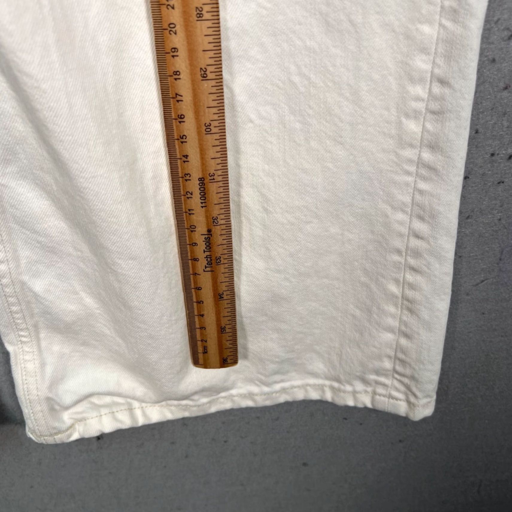 Everlane Everlane Womens 26 White Wide-Leg Organic Cotton Blend Jeans Size 26" / US 2 / IT 38 - 7 Thumbnail