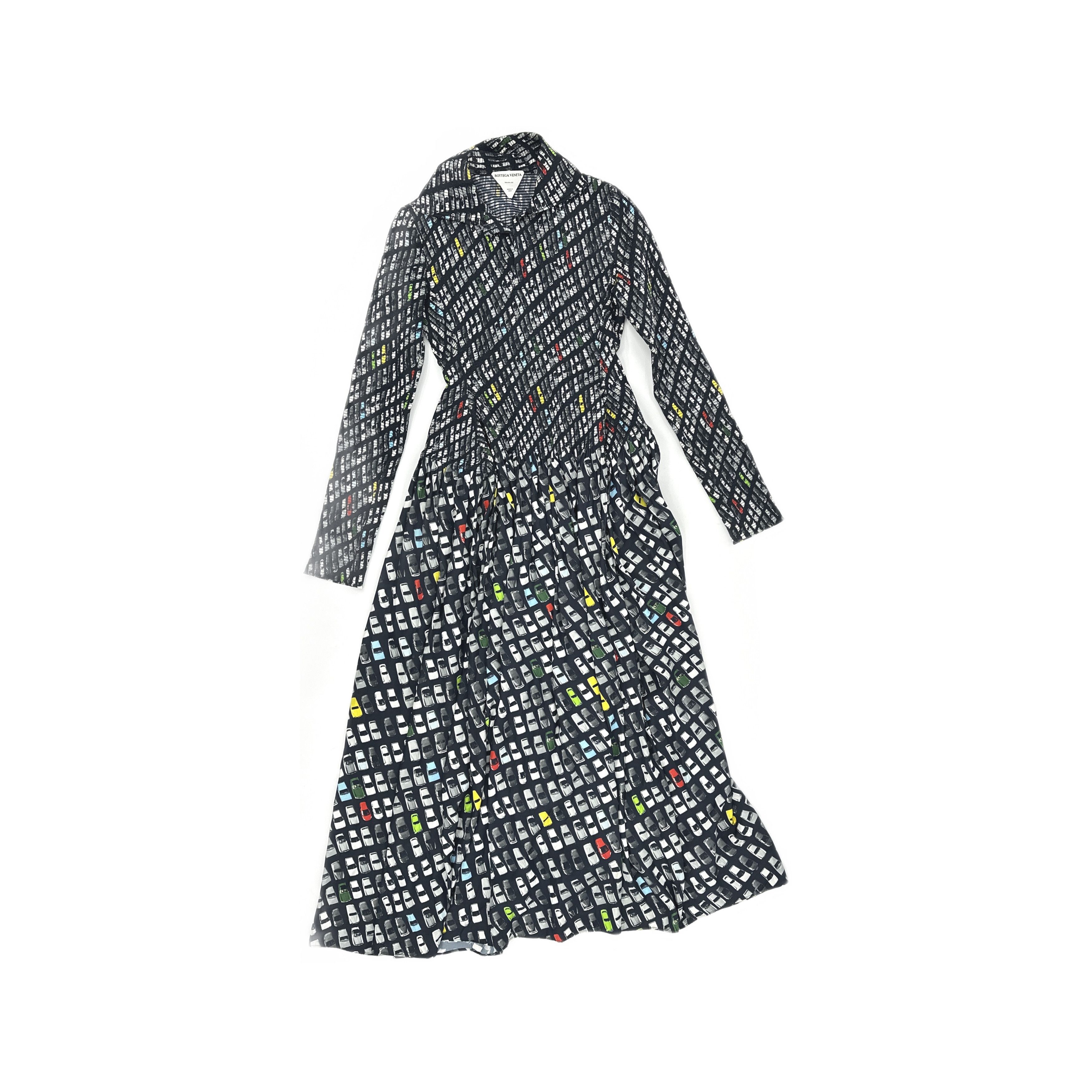 Bottega Veneta Bottega Veneta Salon 01 Car Print Dress Size 40 Size S / US 4 / IT 40 - 1 Thumbnail
