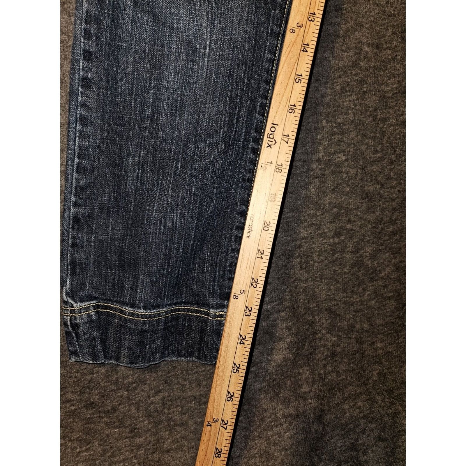 Tommy Hilfiger Tommy Hilfiger Capri Jeans Women 10 Low Rise Blue Crop Denim Logo Pockets 90s Hipster Preppy Womens Size 32" / US 10 / IT 46 - 6 Thumbnail