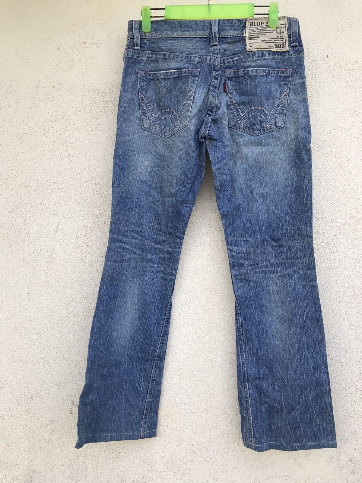 Edwin × Japanese Brand Edwin 503 Blue Trip Flare Size US 30 / EU 46 - 2 Thumbnail