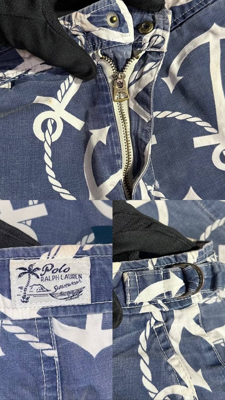 Polo Ralph Lauren × Vintage Polo Ralph Lauren Swimwear Swim Shorts anchor Beach yacht Size US 33 - 2 Thumbnail