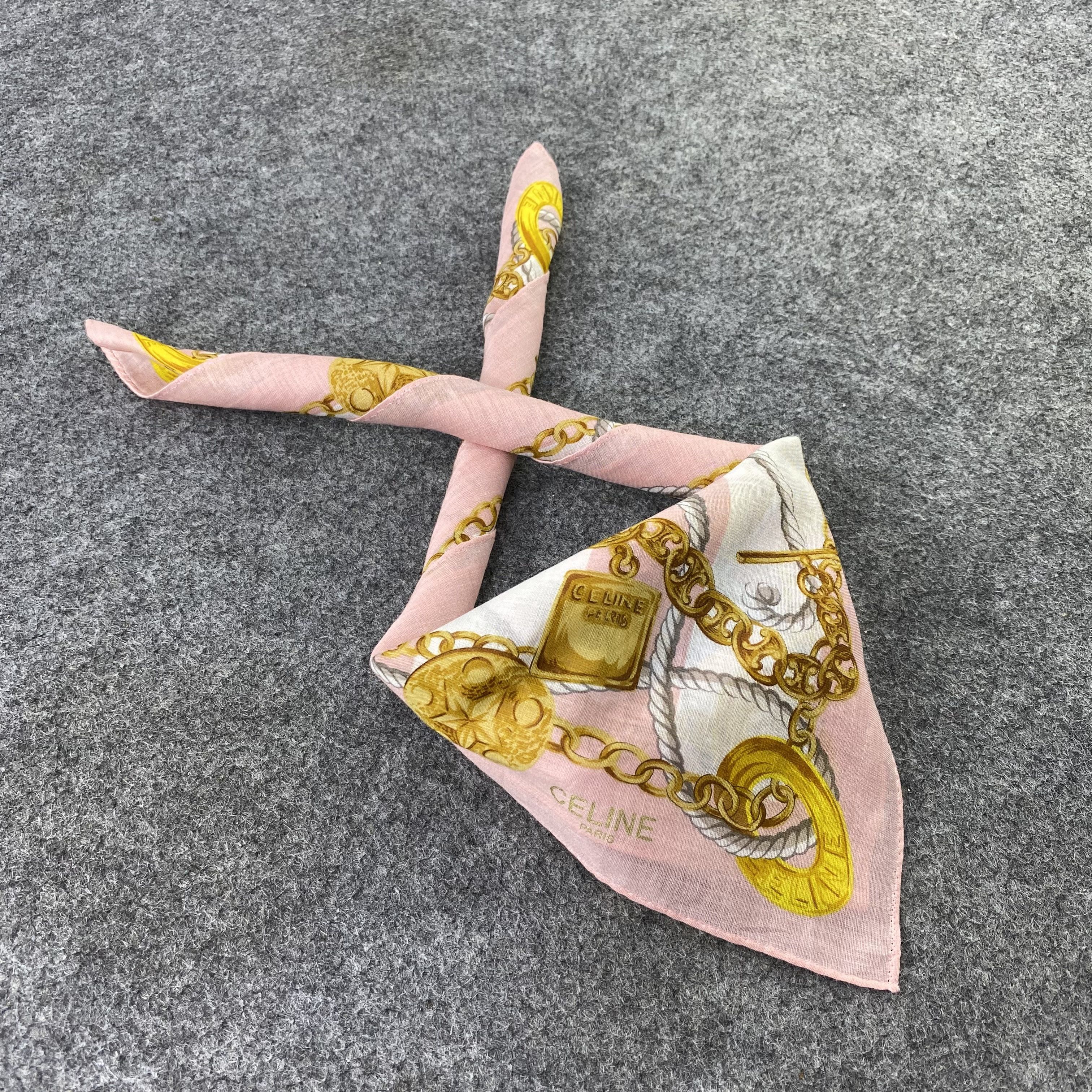 Celine × Vintage Celine Handkerchief / Bandana / Neckerchief-B1292 Size ONE SIZE - 1 Thumbnail