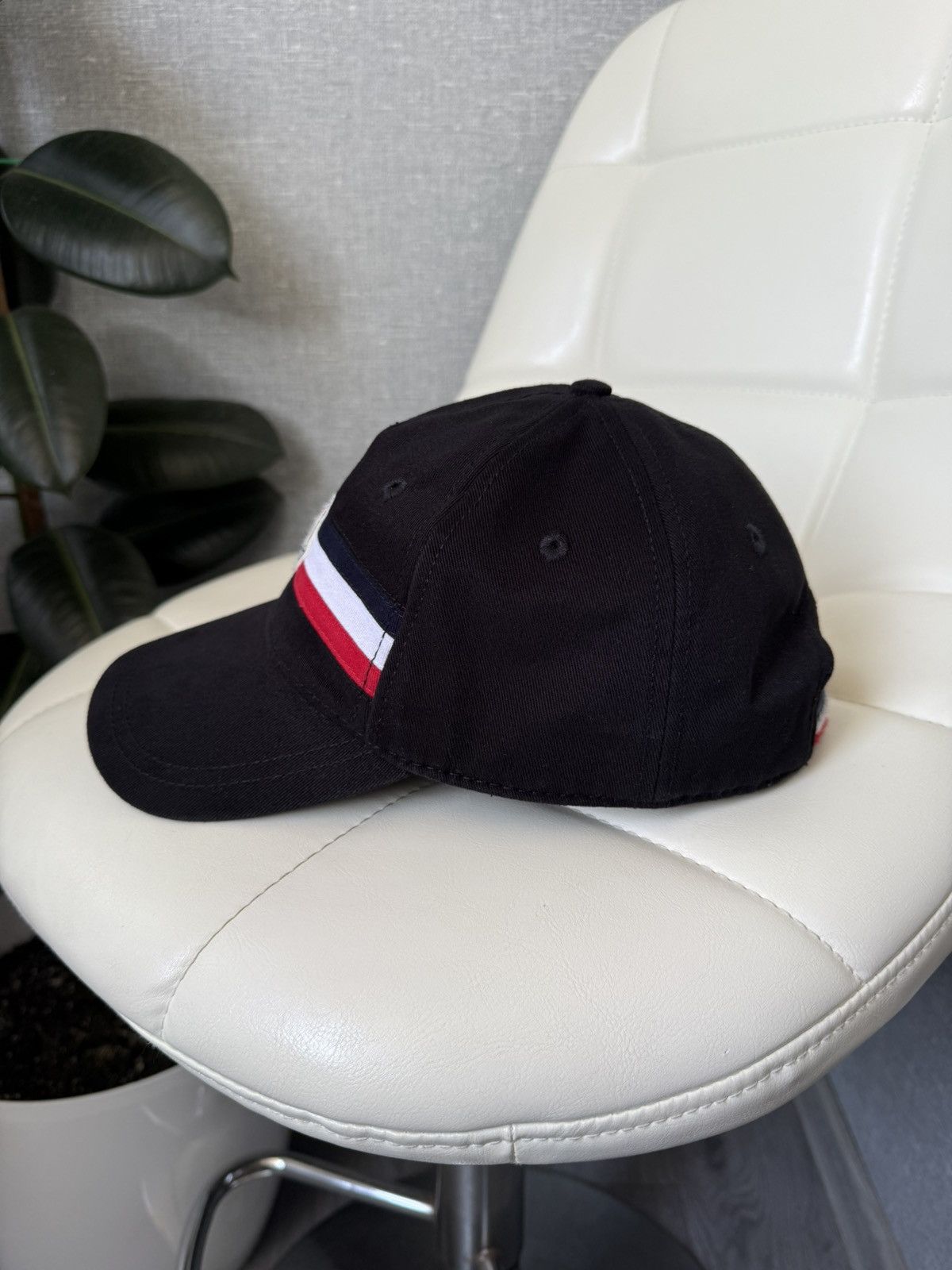 Moncler Moncler Berretto Baseball Cap Hat Tricolor Stripe Adjustable Size ONE SIZE - 5 Thumbnail
