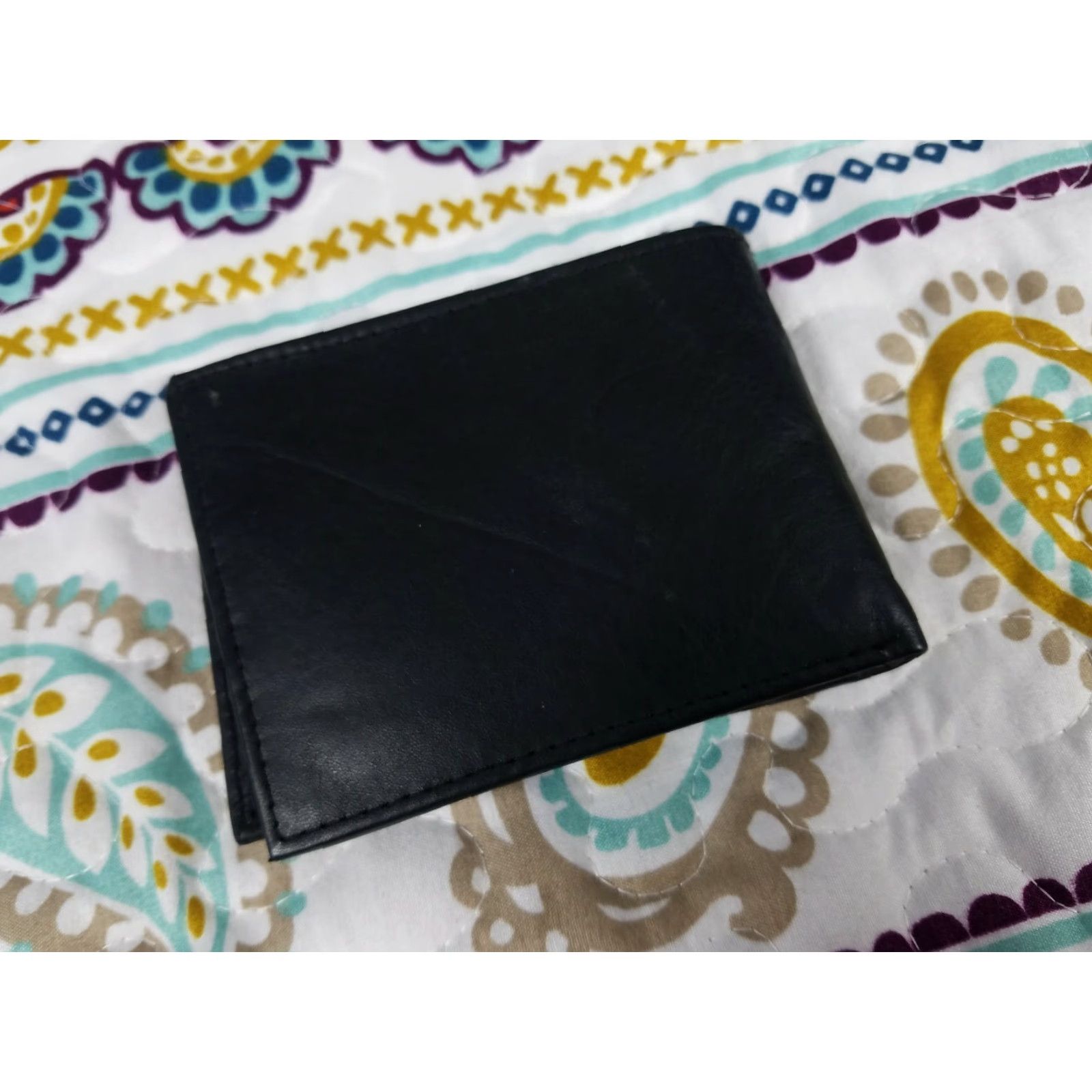 J Brand Handcrafted Genuine Black Leather Wallet Brand New Mens Money Holder Size ONE SIZE - 4 Thumbnail
