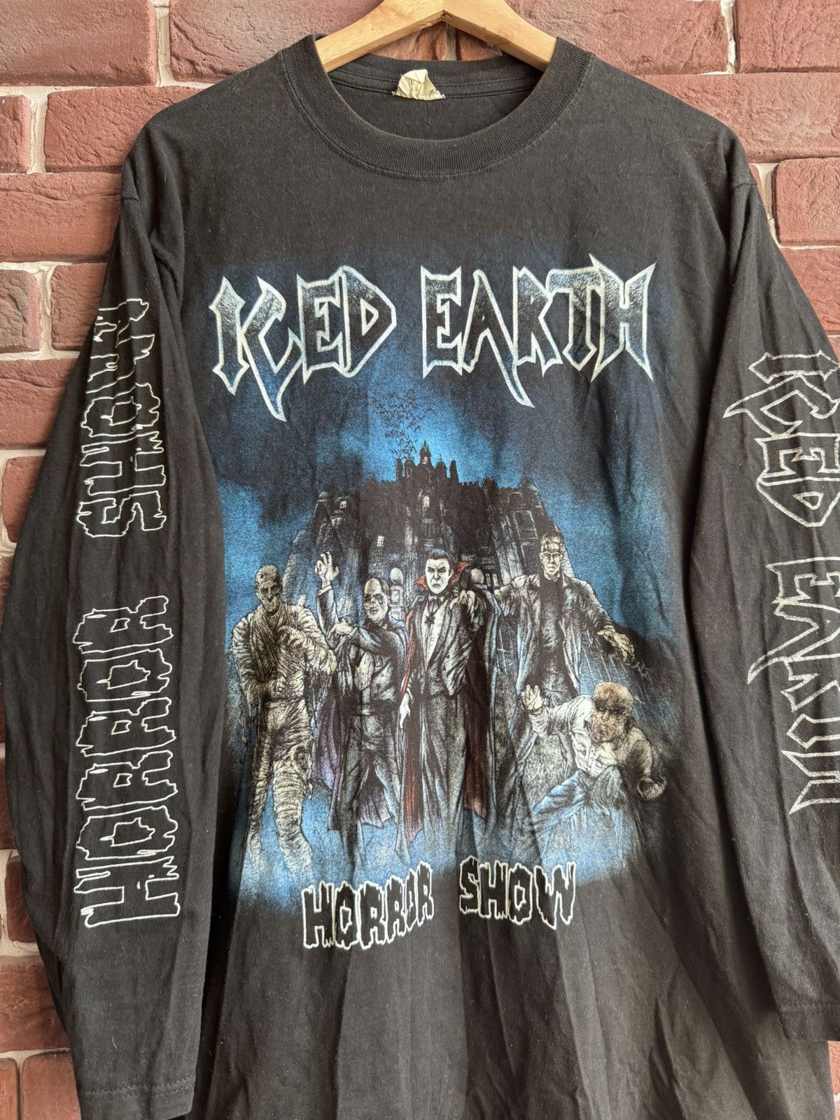 Band Tees Iced Earth 2001 Horror Show Vintage Metal Band Tee 00s L Size US L / EU 52-54 / 3 - 3 Thumbnail