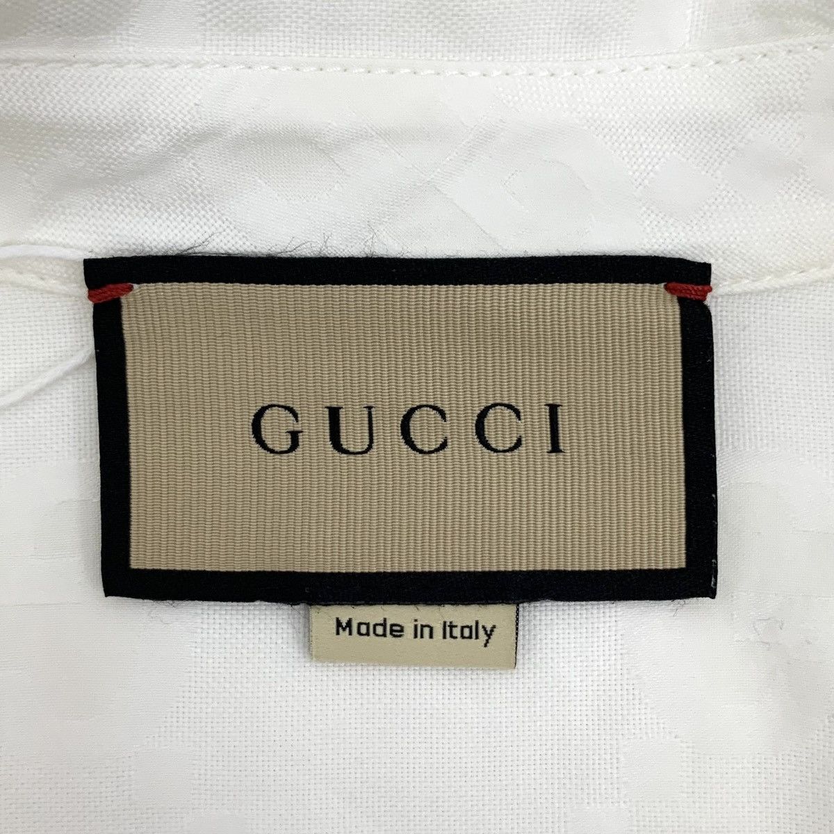 Gucci Gucci White All-over Printed Long Sleeve Shirt K26WX Size M / US 6-8 / IT 42-44 - 5 Thumbnail