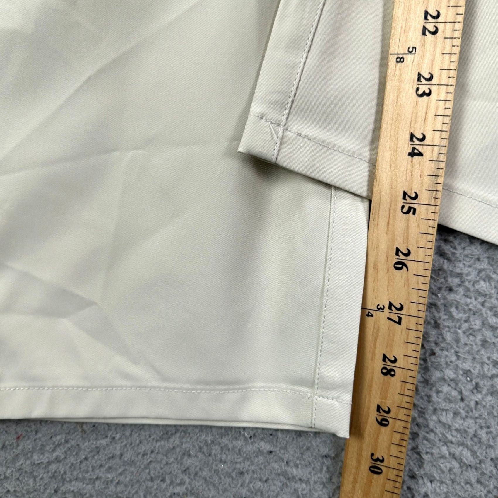 Vintage Marcus Pierce Golf Pants Mens 44X28 Beige Flat Front Straight Leg Casual Shorts? Size US 44 / EU 60 - 6 Thumbnail
