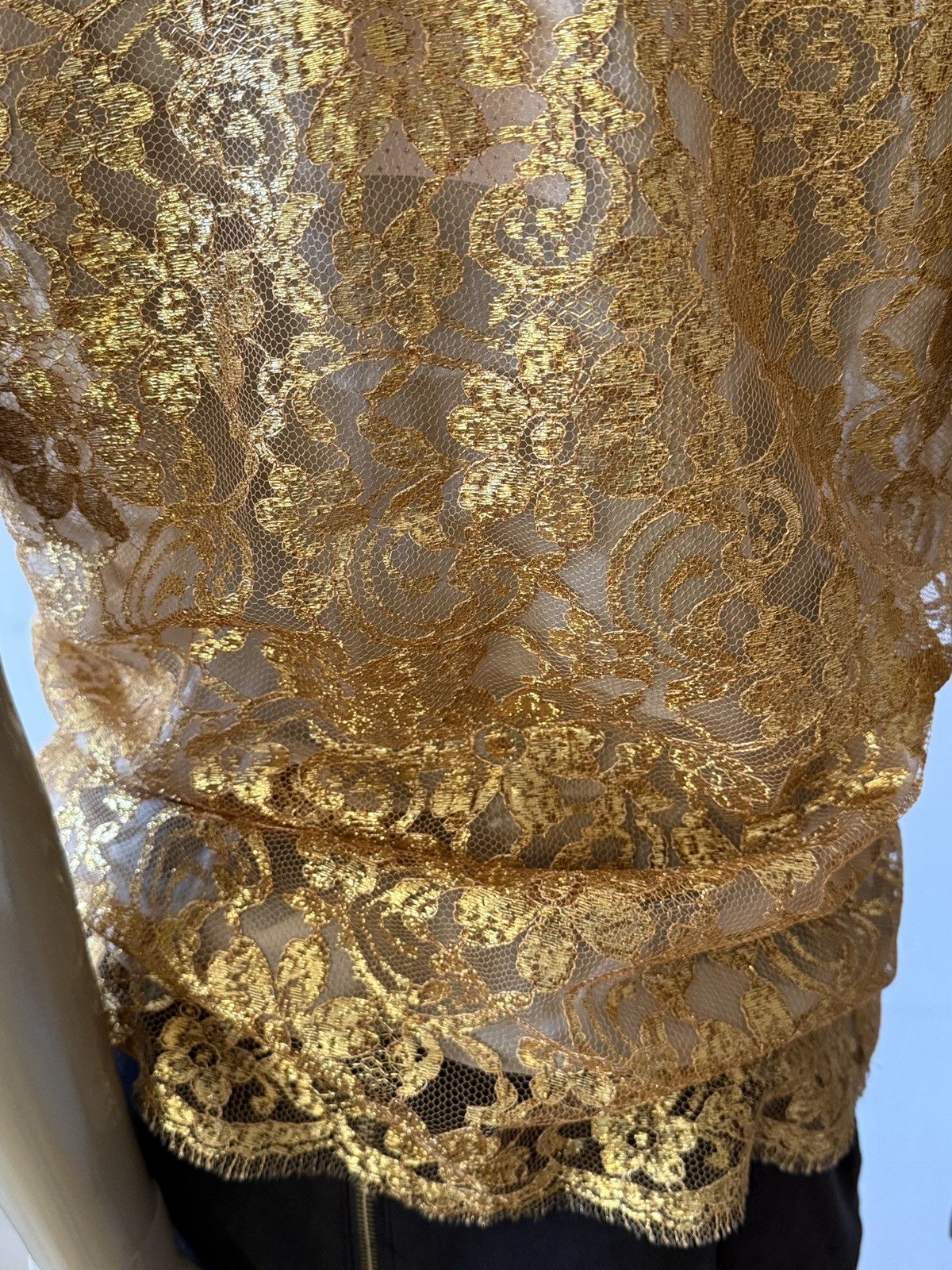 Dior Christian Dior blouse, Fall 1994/1995, size 40/8, golden Size S / US 4 / IT 40 - 12 Thumbnail