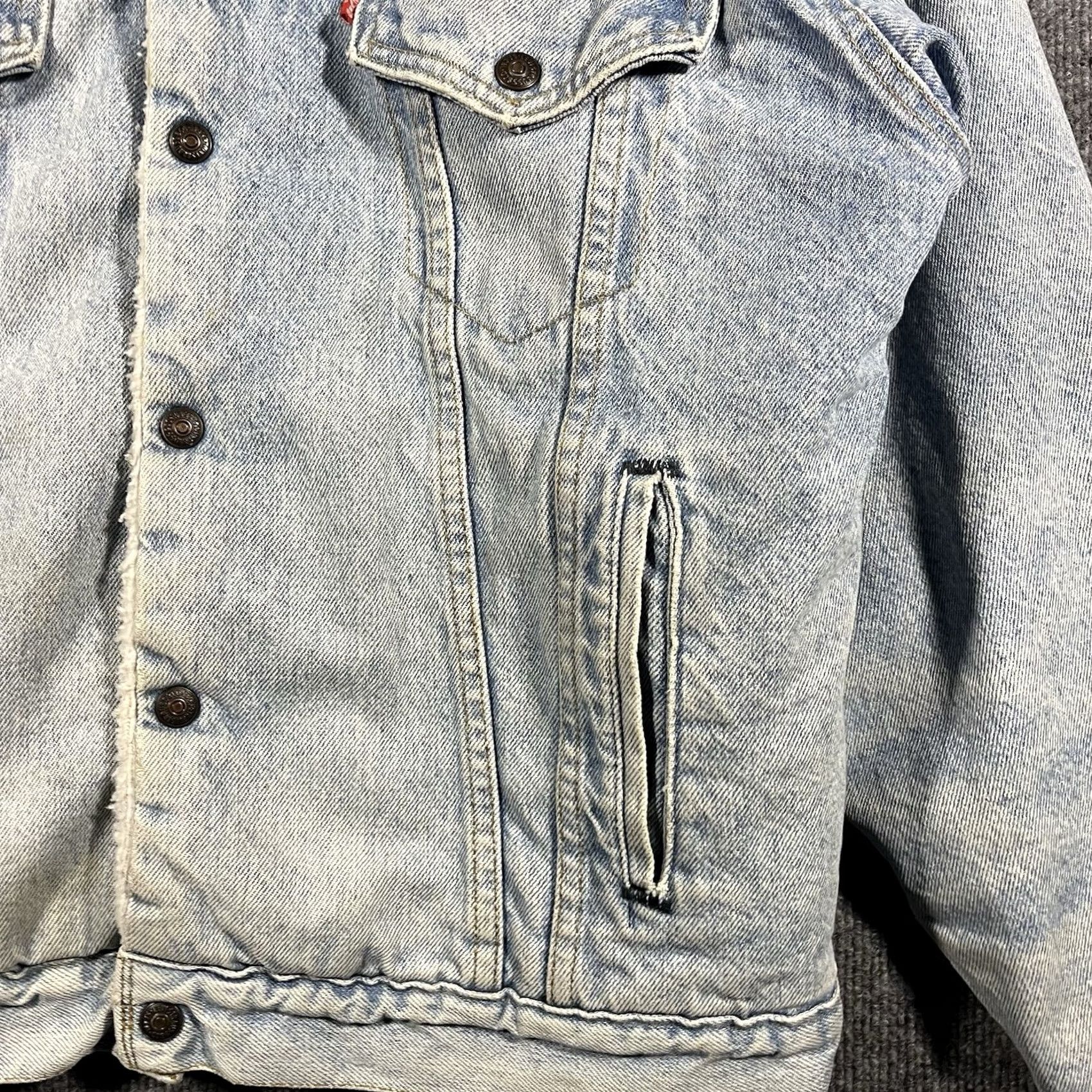 Levi's VINTAGE Levi's Denim Jacket Mens M Blue 1982 USA Sherpa Lined Denim Jacket Size US M / EU 48-50 / 2 - 4 Thumbnail