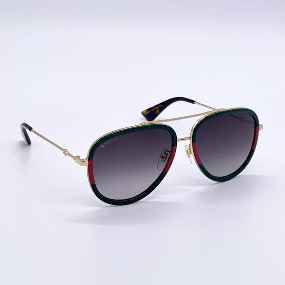 Gucci NEW GUCCI GG0062S 003 AVIATOR FRAME SUNGLASSES GUCCI Size ONE SIZE - 8 Thumbnail