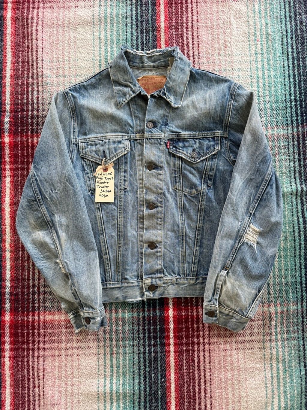 Levi's 70s Levi’s LVC Type 3 Embroidered Rooster Denim Jacket M Size US M / EU 48-50 / 2 - 1 Thumbnail