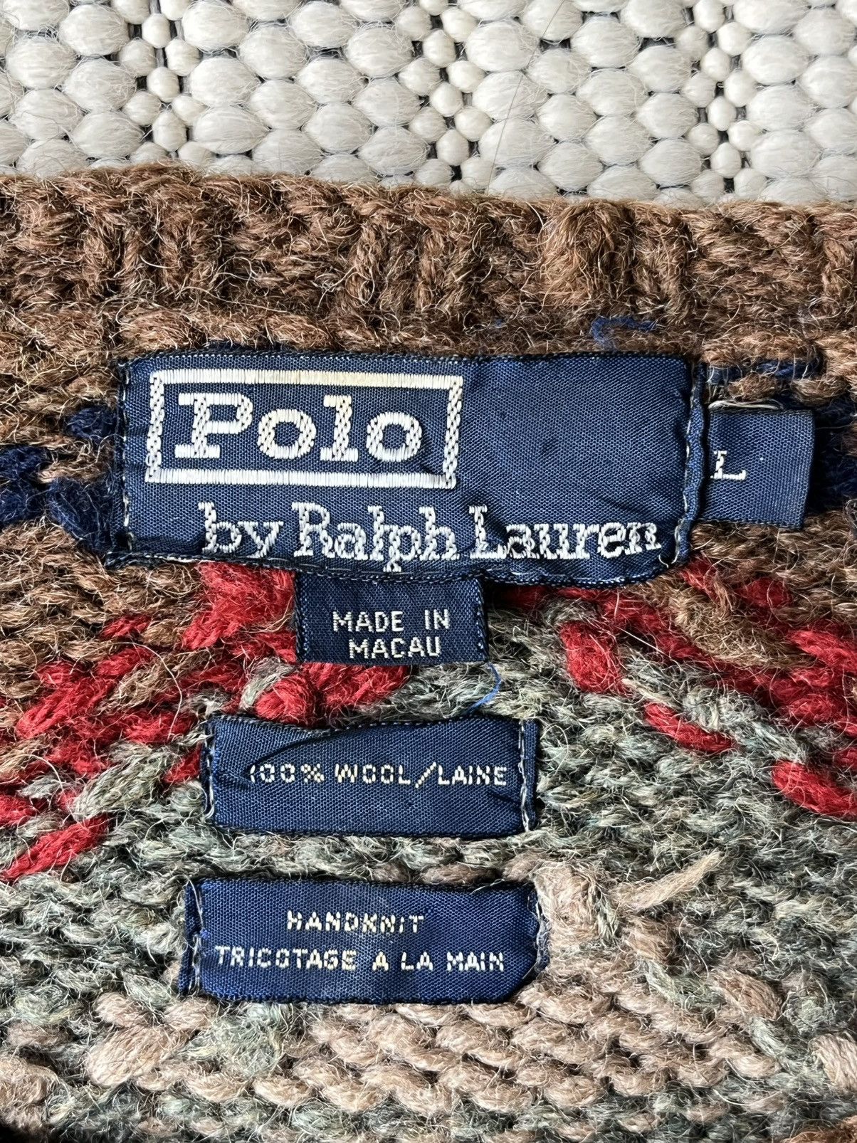 Ralph Lauren Ralph Lauren Hand Wool Western Cowboy Sweat Vintage 90s Rare Size US L / EU 52-54 / 3 - 6 Thumbnail