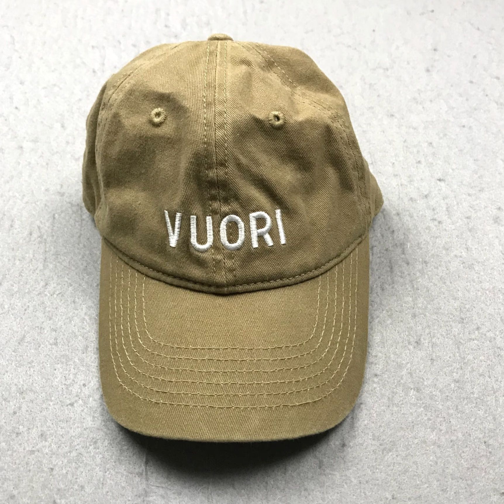 Vuori Vuori Hat Adult Brown Adjustable Dad Cap Cotton Baseball Cap Mens One Size Tan Beige Pattern Solid Style Baseball Cap Theme Dad Color Brown/ Tan Beige Size ONE SIZE - 2 Thumbnail
