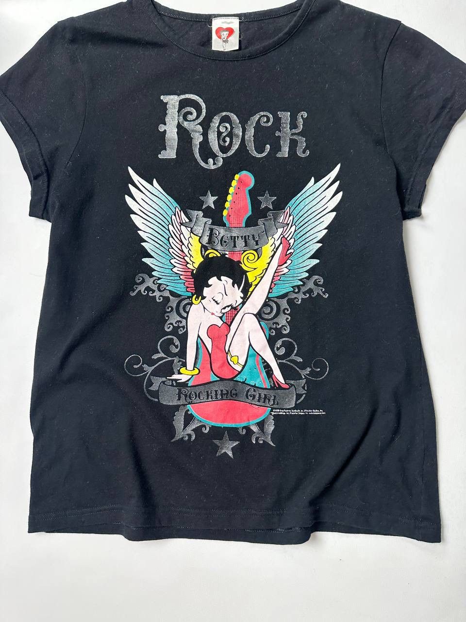 Vintage 🔥Vintage 00s Betty Boop Ed Hardy Vibe Rock T Shirt Size M / US 6-8 / IT 42-44 - 3 Thumbnail
