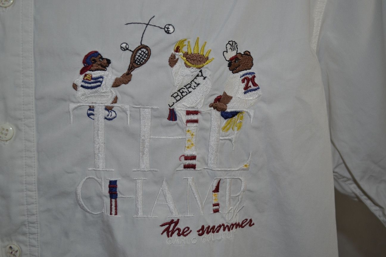 Carlo Colucci × Vintage Carlo Colucci Vintage 90s The Camp Of The Summer shirt Size US L / EU 52-54 / 3 - 4 Thumbnail