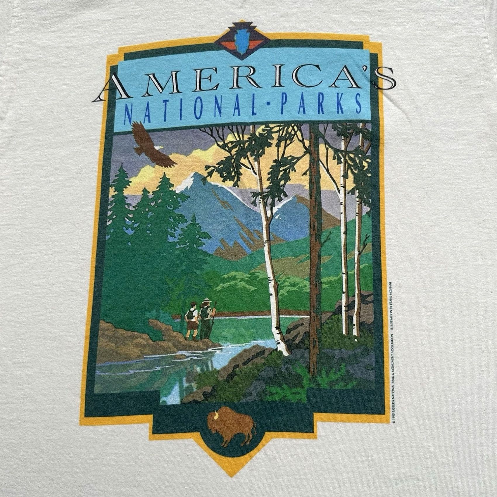 Vintage VINTAGE Vicksburg Mississippi National Military Park T Shirt Men Medium Eastern National Military Size US M / EU 48-50 / 2 - 4 Thumbnail