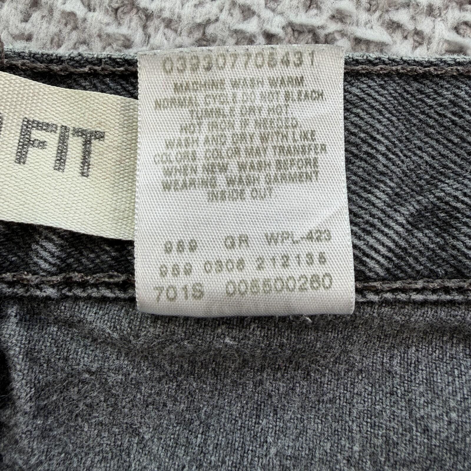 Levi's Levis 550 Relaxed Fit Faded Black Baggy Jeans Vintage 40x34 Size US 40 / EU 56 - 6 Thumbnail