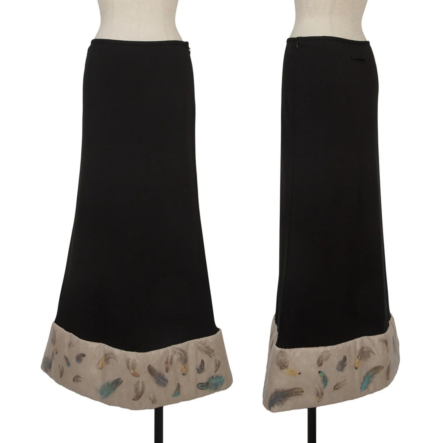 Jean Paul Gaultier Feather Design Setup in Black with Jacket and Skirt Size US XL / EU 56 / 4 - 12 Thumbnail