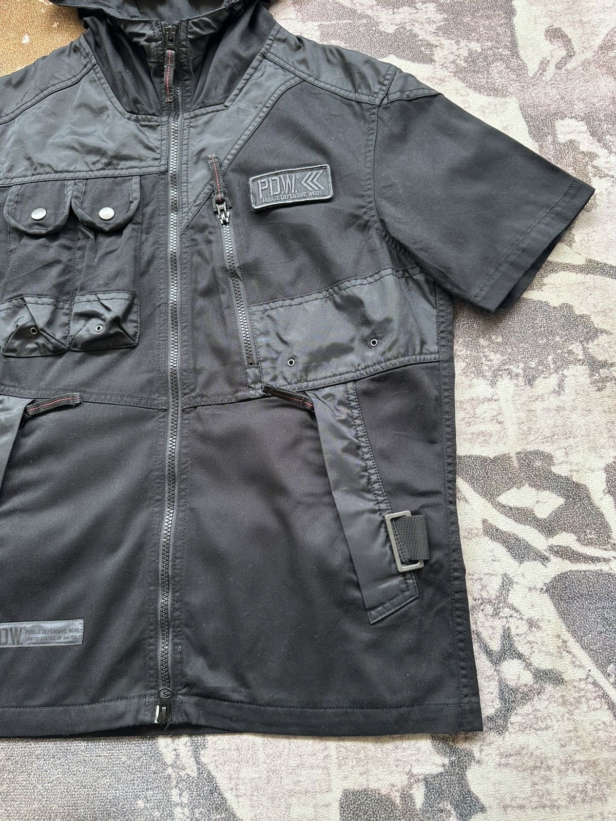 Avirex 00’s P.D.W by Avirex Ltd tactical hooded jacket Size US L / EU 52-54 / 3 - 7 Thumbnail