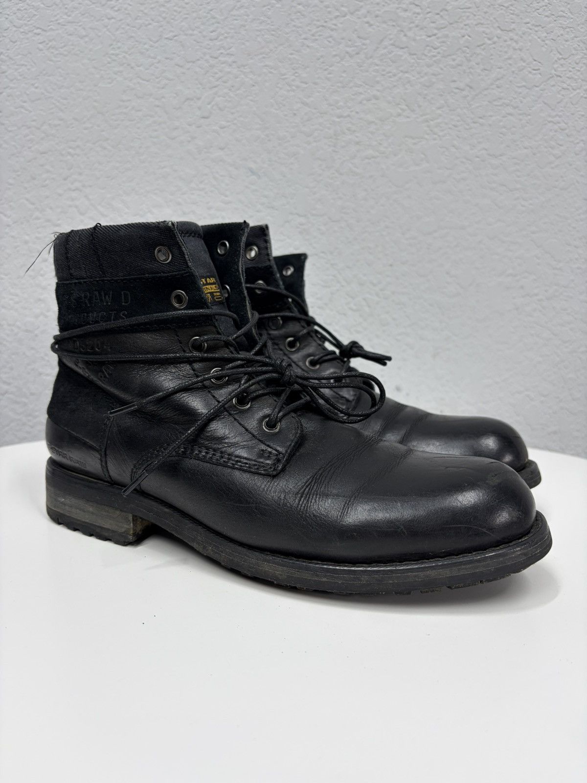 Hedi Slimane Vintage 00s Guidi CCP Style Distressed Leather Biker Boots Size US 9 / EU 42 - 8 Thumbnail