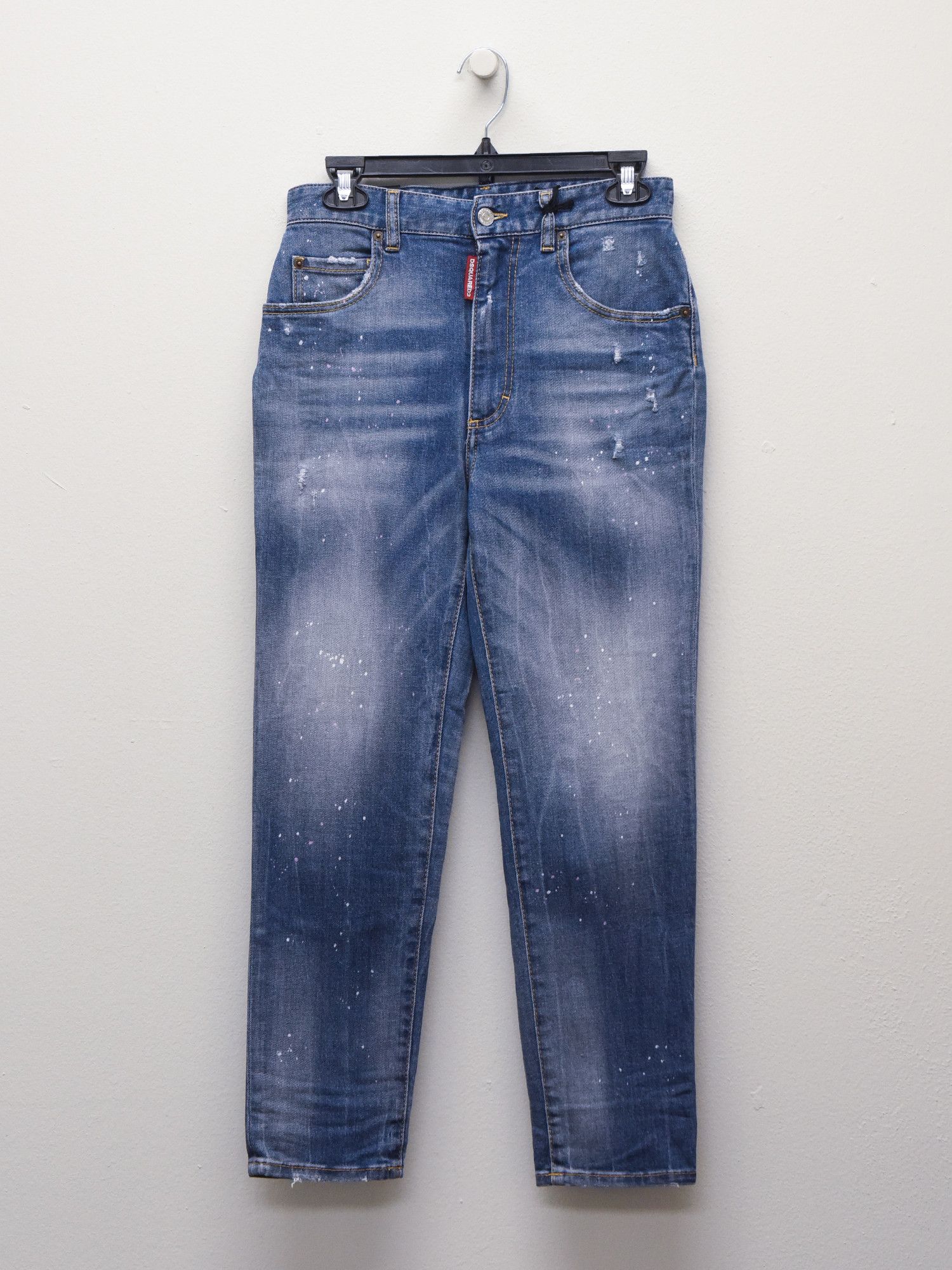 Dsquared2 DSQUARED2 Womens High-Rise Cropped Jeans Size 28" / US 6 / IT 42 - 1 Thumbnail